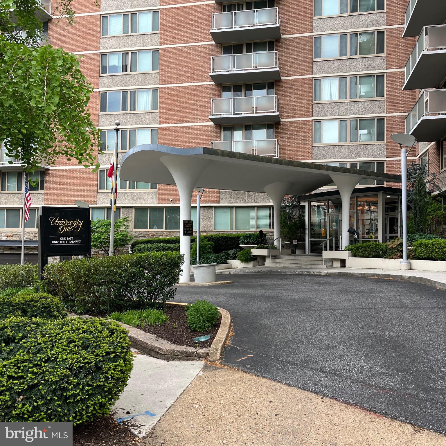 Welcome to unit #1103 in the University One building. This partially furnished unit features two bedrooms, one bathroom, an updated kitchen, and large windows for natural light and city views. The floor plan is open, with a living room / dining room combination and ample storage. Building amenities include 24-hour front desk staff, rooftop pool, key fob access, fitness room, lounge area, and laundry facilities. Walking distance to shopping, restaurants, and JHU shuttles! Building requires a one time lease fee of $150, a moving-in fee of $125, and the key fob fee of $25.