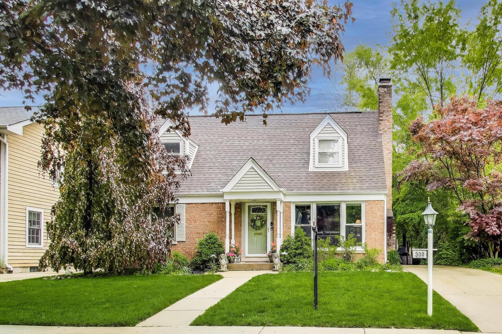 Welcome to 300 Hollywood Court in Wilmette - a beautifully Updated Cape Cod home offering 4-bedrooms, 2-bathrooms with nearly 2000 sq ft home tucked away on a quiet cul-de-sac. Located in highly desirable Mckenzie school district.  The kitchen was completely renovated 2 years ago with custom, solid wood Normandy cabinetry, blended quartz countertops, finishes with high-end Bosch appliances, heated floor, and breakfast area which was an addition.  Main floor offers living room, and two bedrooms with updated bathroom with a built in whirlpool.  Second floor has two bedrooms and a full bathroom.  Newer windows throughout.  Full finished basement with family room, storage, mechanical and laundry room.  All newer hardboard and stone exterior.  Additional highlights include a  high-end washer and dryer, and organized closets throughout.  2.5-car garage with a new roof, and large rear yard.   Located near parks, shops, restaurants, and commuter options, this home offers comfort, style, and convenience in one of Wilmette's most desirable neighborhoods and McKenzie School district.