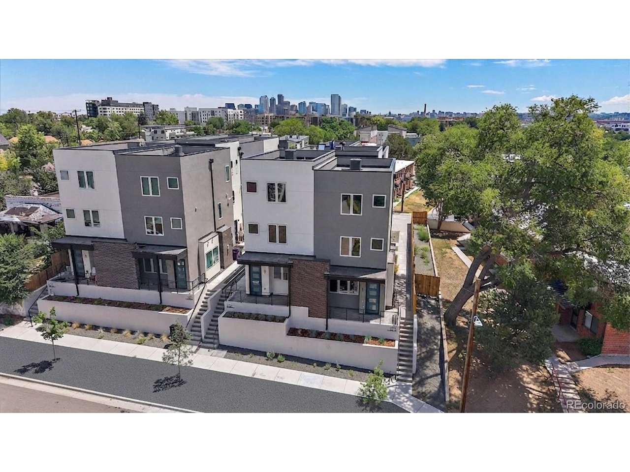 Luxurious Brand New Townhome in South Sloan's Lake at Exceptional Price. West Facing Front Unit Perched Above the Street Capturing Mountain Views on Every Floor. Thoughtfully Designed Floor Plan Offering Three Bedrooms, Four Baths, Office, Laundry Room, Private Outdoor Space and Parking. Seamless Integration of Main Floor Spaces with Voluminous Natural Light, Ten Foot Ceilings and Premium LVT Wide Plank Flooring. Kitchen Features Quartz Counters, High End Cabinetry, Herringbone Backsplash, Pantry and Samsung Appliances. Primary Suite Accommodates a King Bed with End Tables Plus Walk-In Closet and Private En Suite. Primary Bath Offers a Double Vanity and Large Elegant Shower. Office with Closet and Generously Sized Laundry Room Complete the Second Level. Third Story Boasts Two More Bedrooms, Each with Their Own Bathroom, Mountain Views and Skylight. Central AC and Ceiling Fan in Every Bedroom. Terrific House Hack Opportunity or Roommate Arrangement Where Everyone Would Have Their Own Bath. Storage Under Main Floor Stairs Plus Full Crawlspace with Vapor Barrier. Covered Front Porch with Gas Grill Hookup and Views. Ideal Proximity to Sloan's Lake, Paco Sanchez Park, Light Rail, Alamo Drafthouse, Little Man Ice Cream, O'Dell Brewing, Starbucks, ChoLon, Gusto, The Patio and Myriad Other Dining & Entertainment Options. Low Down Payment Options Without Mortgage Insurance Available. Plus, Alternative Financing Options for Non-Traditional Borrowers Through Builder's Lender and Seller Will Entertain Owner Carry Financing. Tremendous Value for this Size of Brand New Home and Quality Craftsmanship in Northwest Denver.