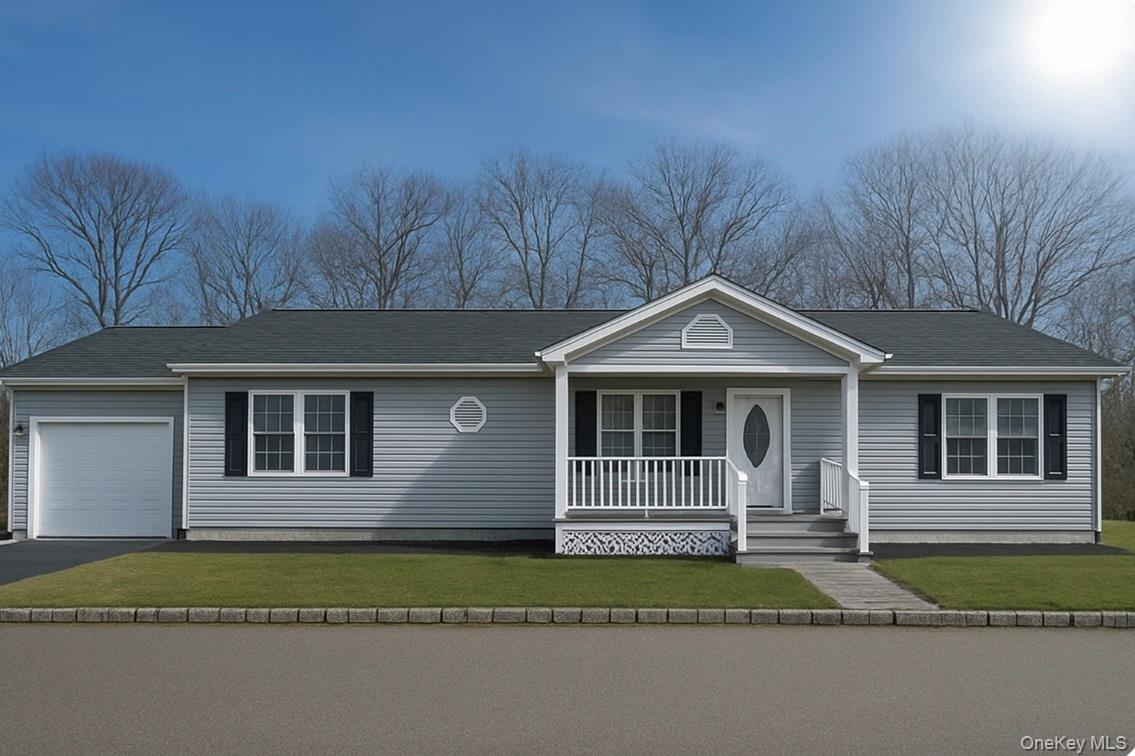 New to the market. Three bedroom ranch style home. Primary ensuite bedroom as well as two additional bedrooms and a full bath. Beautiful wood floors throughout. Large living room space, dining room and open eat in kitchen with pantry. Sliders lead out to a private deck and backyard. There is a laundry room with washer and dryer. A one car attached garage and an extended driveway along the side of the home for additional parking. You could easily park 3-4 cars in the driveway. The basement is huge and unfinished. This community is gated in the evening and has wonderful amenities. A lovely clubhouse which holds many activities such as line dancing, card games, bingo and a beautiful community outdoor pool. Monthly fee of $799 covers lease of land which is a lifetime lease, driveway, water, gas, sewer, trash and snow removal and Recreation center which has a beautiful pool, gym, clubhouse for parties and entertainment.