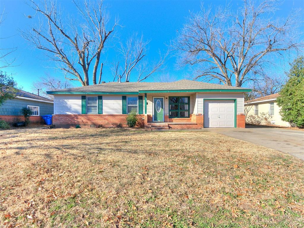 Cute and Charming. This home will be both and also have a great location close to I-35, the Campus of OU, and Downtown Norman. This home has been beautifully remodeled. Complete new kitchen and bathroom cabinets, sinks, and appliances. Newly painted, new light fixtures, and refinished hardwood floors. This is a 3 bedroom 1 bath home with a garage conversion for more living space with a large backyard. The new lease will go through May 31st, 2026. This is a no-pets and non-smoking home. The security deposit is $1,350.