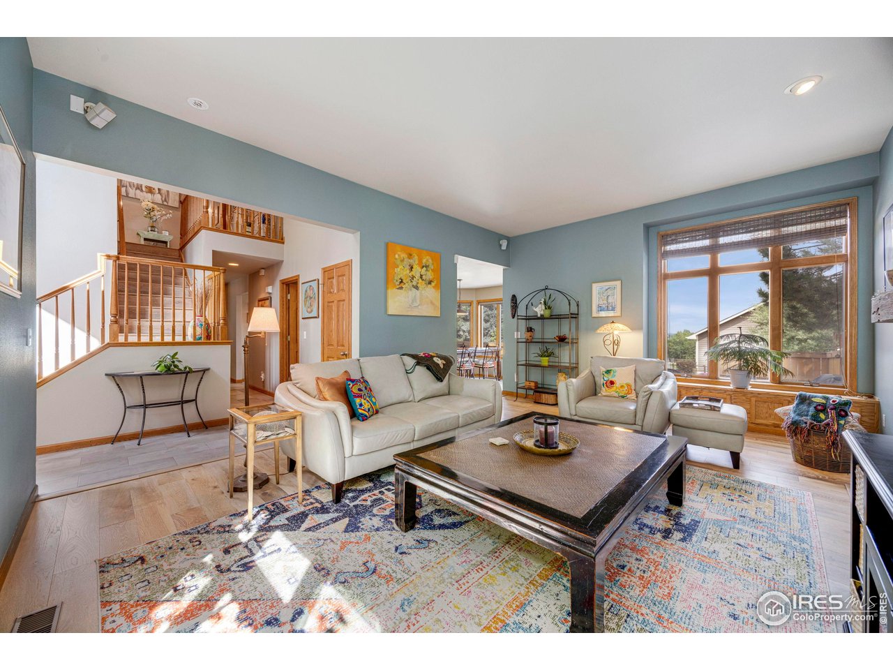 They don't build them like this anymore! This beautiful custom 5-bedroom, 4-bathroom home sits on 0.58 pristine acres in the upscale Greenstone Neighborhood. The primary suite is on the main floor, allowing for single-level living. Both upstairs and downstairs you will find 2 more bedrooms and a bathroom, creating space for everyone. It has been updated and meticulously maintained over the years, creating a cozy retreat, both inside and out. The neighborhood connects to the Fort Collins bike trail system. This home is conveniently located between Fort Collins, Loveland, and Windsor, and is just minutes from I-25 and Hwy 287. To top it all off, the seller is including a 1-year Fidelity National Home Warranty (Enhanced plan) at closing. Buyer to verify all information.