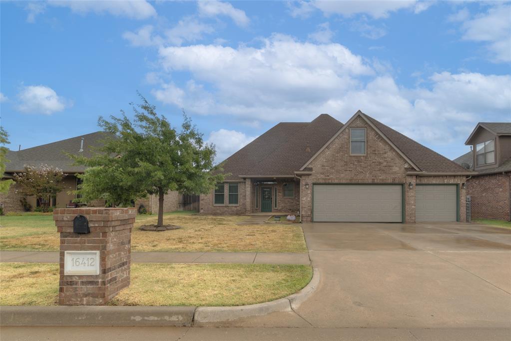 Impressive home in the desirable gated community of Lone Oak Park, located in the Deer Creek School District and situated on a .21-acre lot! Step inside to soaring ceilings, beautiful wood-look flooring, and a spacious open-concept living area. The kitchen features granite countertops, abundant storage, two pantries, and new stainless-steel appliances, including a built-in microwave. The kitchen flows seamlessly into the living room, creating an inviting space for everyday living and entertaining. A generous dining area and cozy fireplace complete the main living space.The spacious primary suite offers a relaxing retreat with a private ensuite featuring a jetted tub, separate shower, dual vanities, and a large walk-in closet with convenient direct access to the laundry room. The laundry room includes a built-in mud bench and additional storage.Upstairs, you'll find a large bonus room with a half bath, offering flexible space for a home office, media room, playroom, or potential fourth bedroom. A walkout attic provides even more storage. Recent improvements include new Anderson windows throughout the home, complete with a warranty.Enjoy the privacy of the fenced backyard with two patio areas, perfect for relaxing or entertaining. Located in a gated community with a neighborhood park, this home offers a combination of comfort, flexibility, and convenient living.