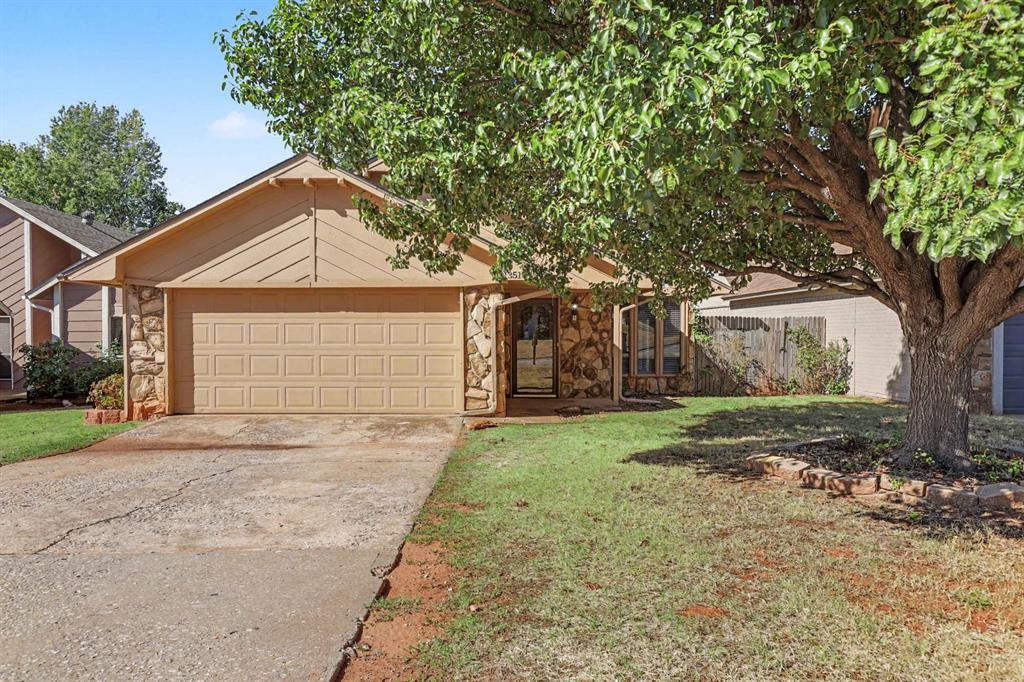 Welcome home to comfort, character, and convenience! Built in 1981, this charming 3-bedroom, 2-full-bath home offers 1,330 square feet of well-designed living space in a location that's hard to beat.  Step inside to a spacious living room with vaulted ceilings that fill the space with an open, airy feel. Carpet is limited to the bedrooms, keeping the main living areas easy to clean and maintain.  All three bedrooms offer comfortable space to rest and unwind, and two full bathrooms keep busy mornings running smoothly. A 2-car garage provides plenty of room for vehicles and storage.  Enjoy the best of both worlds: Oklahoma City utilities with the added bonus of Edmond Public Schools. Quick access to I-35 and the Kilpatrick Turnpike makes commuting to Edmond, OKC, and beyond a breeze, with shopping and dining just minutes away.