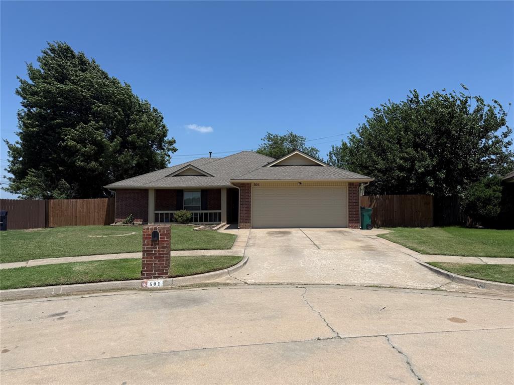 HUGE backyard with room for a pool, trampoline and so much more! This home features 3 bedrooms, a study, 2 baths, a large  dine-in kitchen, a dining room and walk in pantry. The home sits on a pie shaped lot in a GREAT location and in amazing school district. Roof and guttering replaced May 2026.