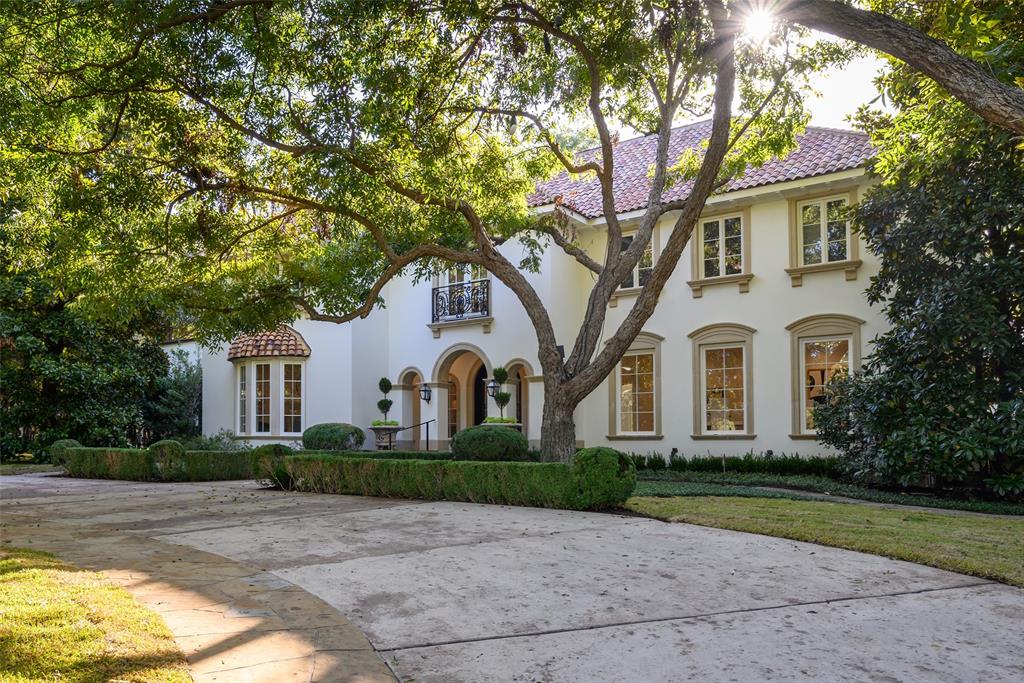 Discover a rare gem in the heart of Old Preston Hollow, perched on an elevated one-acre lot at the coveted intersection of Audubon and Park Lane. Just completed: a refreshing transformation under the esteemed design direction of Studio Thomas James, this custom-built home by renowned builder Nickey Oates circa 2002, spans over 11,500 ft of luxurious living space. Designed by Hudson Lockett III, the home features a thoughtful floor plan with well-proportioned formal and informal living areas, creating a harmonious flow throughout. The estate boasts five primary-sized bedroom suites, all with large walk-in closets. The expansive downstairs primary suite is a true retreat, complete with a spacious sitting area anchored by a fireplace, dual marble bathrooms, and exceptional built-in clothing storage. Natural light floods the interiors, accentuated by beautiful, hardwood floors (newly refinished), smooth texture walls (just recently completed), soaring vaulted ceilings, and multiple stone fireplaces. The gourmet kitchen, recently remodeled with new Sub Zero and Wolf appliances and quartz countertops, flows seamlessly to a spacious breakfast area, perfect for everyday gatherings. Large game room with a wet bar area is ideal for entertaining, and the fifth bedroom, offers privacy—perfect for extended stay guests or an au pair. The third floor offers terrific storage and was previously utilized as a workout space. Sellers just added a whole-house generator. Outdoors, the property is an entertainer’s dream, featuring a pool, covered loggia, and expansive grassy areas, all surrounded by manicured hedges and mature trees for ultimate privacy and serenity. This gated estate provides plentiful parking with a circle drive and a four-car garage with a separate entrance off Park Lane. This magnificent estate presents a unique opportunity to embrace the finest in Old Preston Hollow locale with a fresh palate to bring your own personal final touches to call it your own.