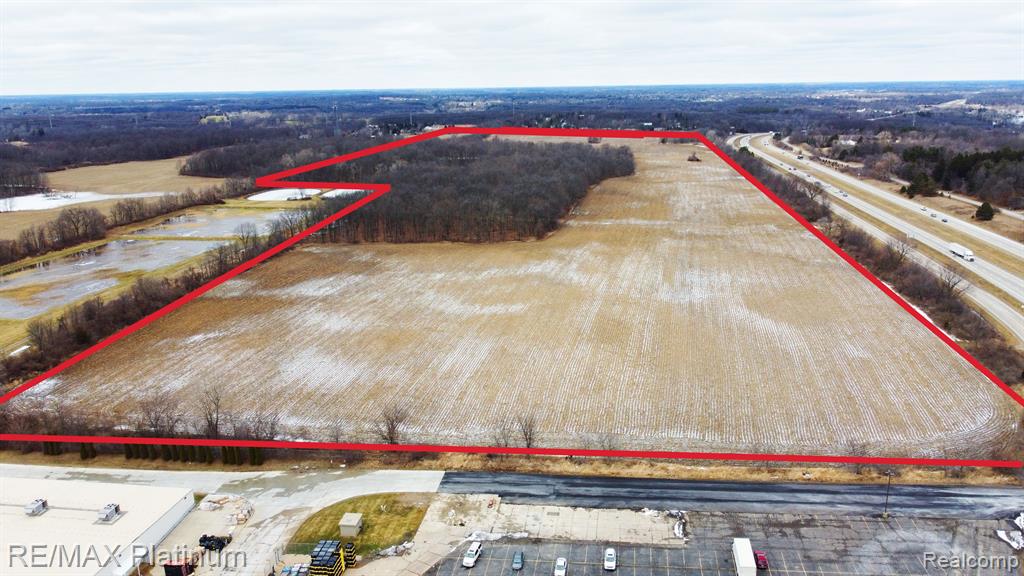 124 Acres with Over 3000 Feet of Paved Road Frontage on Old US~23 and Visibility From US~23 (Just North of the Intersection of Center Road and US~23). This Land Includes 249 REU'S (Residential Equivalent Units) of Sewer With the Assessments for Same Are Paid in Full ~  This Offering Includes 2 Parcels, Both Currently Zoned Agricultural ~ The Southern Parcel (Tax ID#: 04-17-400-007) Is 50 Acres and is Designiated in the Future Land Use Plan for Tyrone Township as Planned Industrial, 100 REU'S Are Assigned to this Parcel  ~ This Parcel is Also Designiated as Draft Solar, Wind and Battery Overlay on the April 19th 2024 Renewable Energy Overlay and Zoning Map, Please Note that the Tyrone Township Planning Commission is Currently in the Process of Revaluating the Overlay District May Be at the Direction of the Township Board. The Northern Parcel (04-17-200-001) is 74.5 Acres and is Designated on the Future Land Use Plan as Low Density Residential, 149 REU'S Are Assigned to this Parcel ~ This Property is Midway Betwenn Two High Growth Communities with Fenton Just to the North and Hartland Just to the South of the Subject Land ~ Most of the Land is Tillable and Gently Rolling ~ Not Only is the Land Prime, But the Value of the RUE'S Today Provide a Premium Value Bonus to this Land ~ Develop or Buy and Hold, Either Way this Property Will be a Great Investment!