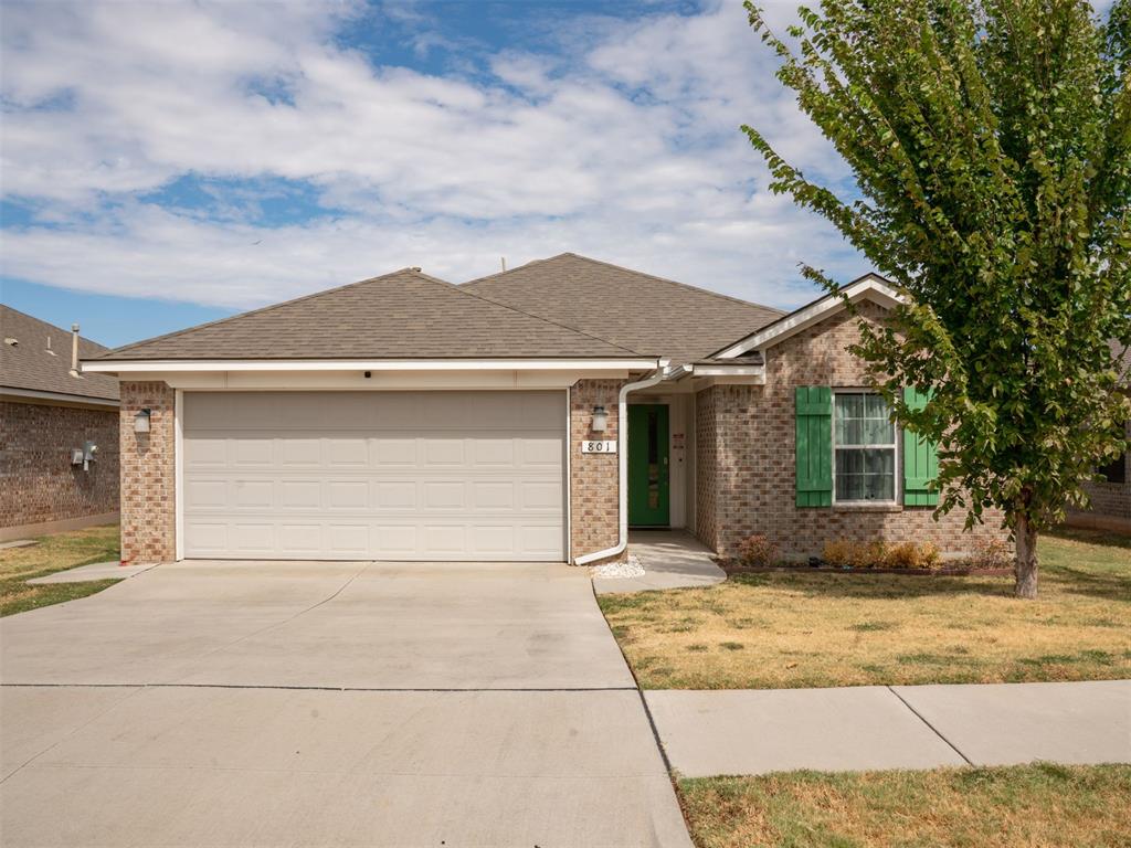 Open House this Sunday, 2-4pm. Just a few miles from downtown Norman and the University of Oklahoma campus, this home keeps the best of the Norman experience close at hand. Built in 2020 by Norman-based Ideal Homes, a builder long recognized for energy-efficient construction, the home sits within a neighborhood that values community with its walking trails and ponds. It is located just a block away from the playground. The living room features updated quality vinyl flooring, ceiling fan, and wiring for surround sound. The kitchen is on full display with its open layout, upper cabinets with glass doors, appliances including refrigerator, dishwasher, stove, microwave and a pantry. The primary bedroom offers a quiet retreat with a walk-in closet, and its own bathroom with a standalone shower. Two additional bedrooms with nice sized closets and a bathroom make this home ideal. Laundry is located inside the home for added convenience. A fully-fenced backyard adds private outdoor space of its own and has a nice sized back patio for outdoor living. This is a practical, low-maintenance home to put down your roots in Norman. Call to schedule your showing and learn more about a potential 3.375% interest rate loan for qualifying home buyers.