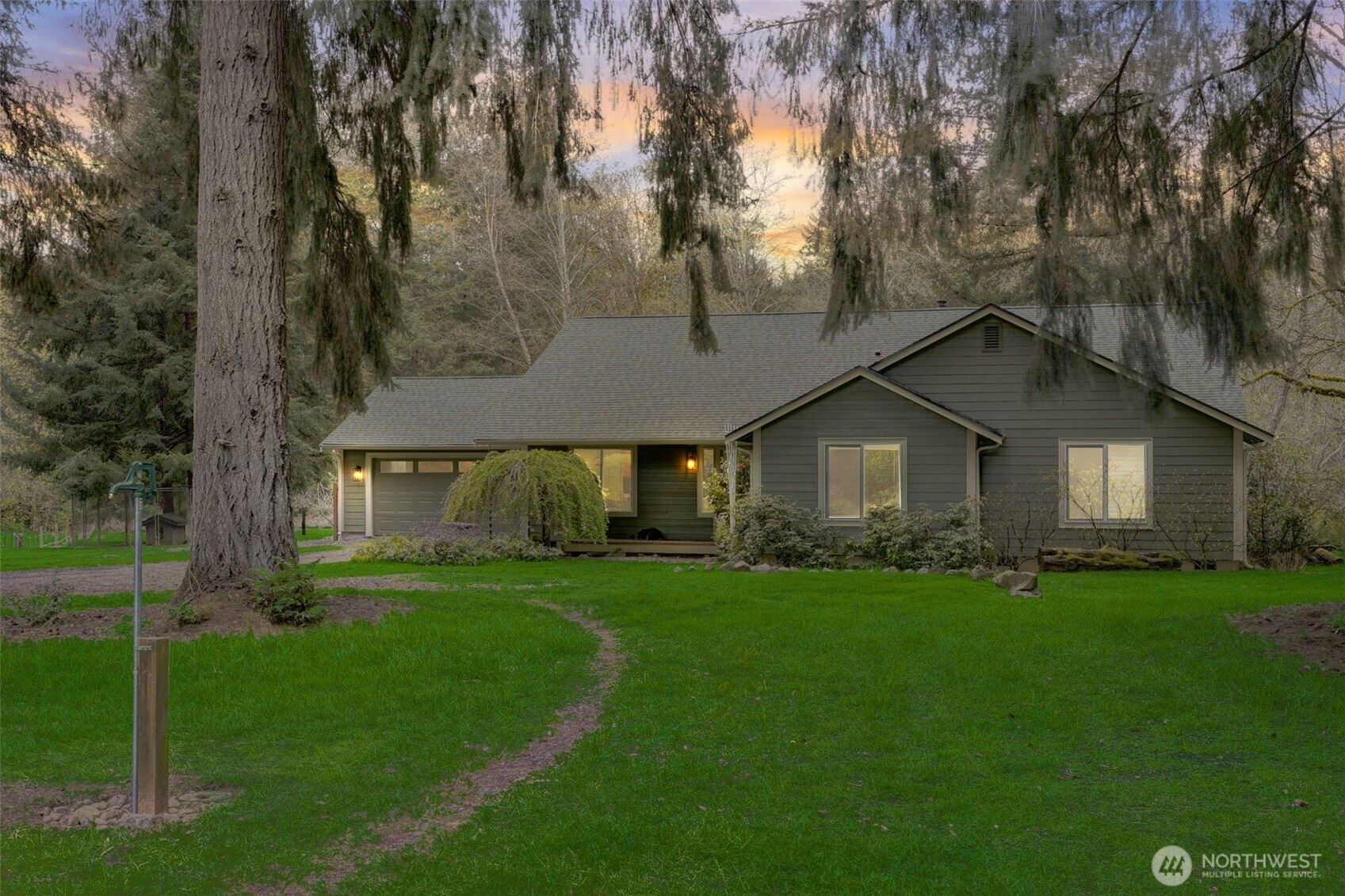 A River Runs Through It-…with Venue potential! 12 minutes west of I-5 & positioned between Seattle & Portland discover nearly 40 acres (approx) uniquely suited for equestrian & farming pursuits. Lush fields & peaceful forests include an extensive trail network for hikers, mountain bikers, horseback riders & drivers. 2/3 of a mile of the Olequa Creek meanders through this parcel, allowing for water adventures including kayaking & crawdad catching. Livestock of nearly every variety has been born & raised on site. Well maintained infrastructure includes a 2,320 sq.ft. home, fenced paddocks, animal shelters & more. Big barn (80’x72’) has 6 stalls, hay & equipment storage & tack room. Cedar barn (30’x60’) contains a heated workshop which has hosted events. Open to ADU CONSTRUCTION for multi-generational living.