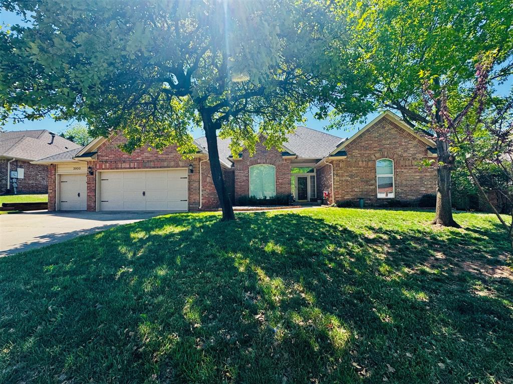 Nestled in one of Edmond’s most desirable neighborhoods, Arrowhead Valley, 3900 Chickasha is a charming, well-maintained open floor plan home that's move-in-ready. Come inside & be welcomed by elegant woodwork throughout, showcasing the home's timeless craftsmanship along with MARVIN WINDOWS! Designed with entertaining in mind, the layout features a TRUE 4 BEDROOM, A TRUE STUDY with custom wood built-ins & wainscoting, THREE FULL BATHS, THREE living areas, TWO dining areas, THREE CAR garage with TORNADO SHELTER.The gourmet kitchen is a standout w/ premium wood cabinetry offering exceptional craftsmanship, amazing storage & style not easily found today. It features STAINLESS STEAL APPLIANCES, GRANITE COUNTERTOPS, its own dining area plus a built-in island & pantry! The 3-CAR GARAGE comes with 5’x7’ above ground TORNADO SHELTER.Escape to your own private oasis, where a canopy of mature trees provides natural shade & a covered patio—the perfect sanctuary for tranquil mornings and sunset relaxation. This home offers seamless indoor-outdoor living! This is a rare opportunity to own a home in SE Edmond that checks all the boxes: location, space, charm, and lifestyle. Its location offers quick access to Edmond schools, major highways, shopping, dining, hospitals & everything Edmond has to offer. Homeowner is Owner/Agent. Buyer to verify all information.An Added Bonus FOR GREAT PEACE OF MIND is all of the costly updates have already been completed! Class 4 Shingle Roof, gutters, skylight, 2 HVAC units w/ nest thermostats, furnace, an instant HOT WATER at kitchen sink, dual flush toilets, hot water tank, & even a whole house fan to quickly cool entire home & bring in fresh air!Enjoy complete peace of mind with a comprehensive, top-tier security system featuring dual control panels, motion sensor, glass-break detectors & cameras.The installed tornado shelter provides immediate safety & security, w/ the option for removal prior to closing if preferred.