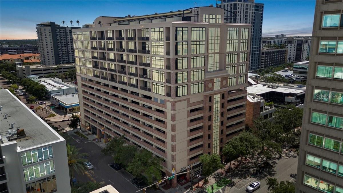 AMAZING TWO STORY PENTHOUSE LOFT. HUGE 22X14 TERRACE. INCREDIBLE CITY VIEW AND FABULOUS SUNSETS! THE LOFTS ARE 5 STORIES SET ABOVE A 4 STORY PARKING GARAGE. YOUR UNIT COMES WITH 2 COVERED PARKING SPACES IN THE GARAGE.  THE SLIDING DOORS LEADING TO BEDROOM 1 HAVE BEEN REPLACED WITH A SOLID WALL FOR MORE PRIVACY. THERE IS A STACK W&D ADJACENT TO THE MASTER BATH. THE UPSTAIRS BEDROOM OFFERS DRESSER AND CHEST IN THE ORIGINAL CLOSET SPACE AND IS OPEN TO THE ROOM. THIS ROOM CAN BE USED AS A SECOND LIVING SPACE, OFFICE OR GUEST ROOM AS THERE IS A FULL BATH ON THAT LEVEL. THE GROUND LEVEL OF THE MCNULTY OFFERS A FITNESS CENTER, MEETING ROOM, TV AREA AND TABLES FOR PARTIES OR INFORMAL GATHERINGS. ENJOY DOWNTOWN LIVING AT ITS BEST. WALKABLE TO ALL THE DOWNTOWN ACTIVITIES AND ADJACENT TO RESTAURANTS, BARS, GALLERIES, AND MUSEUMS! RARE OPPORTUNITY TO OWN IN MCNULTY! DON'T MISS THIS ONE!