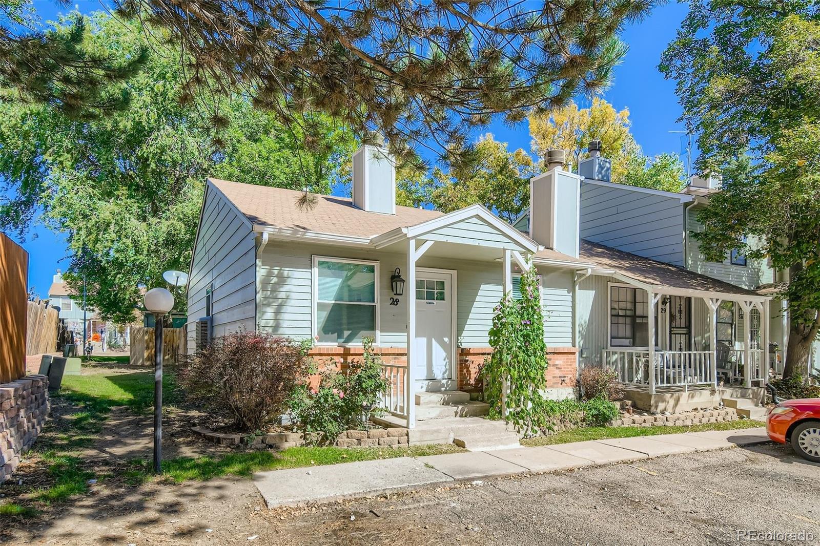 Welcome to this well-maintained 2-bedroom, 1-bath end unit conveniently located at 8236 Washington St #28 in Denver. Enjoy easy access to major highways, shopping centers, and restaurants just minutes away. This charming home features bamboo laminate flooring throughout, a spacious dining area, and a nicely sized kitchen with fresh paint and newer windows that bring in plenty of natural light. Step outside to a good-sized private back patio, perfect for relaxing or entertaining. Two permitted parking spaces are included for added convenience. A great opportunity to own a move-in ready home in a central location!