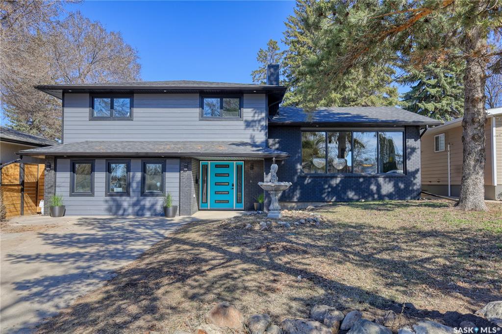 This wasn't  a renovation, it was a reinvention!  This was a complete transformation worthy of all the buzzwords.  It is lavish, luxurious, open, warm and functional with no detail overlooked.  The result.... Perfection on Preston!  This 4 bed, 4 bathroom, 4-level split in Eastview sprawls over 2600 square feet on 3 levels with a fully finished basement as well.  Every inch of this home has been rebuilt with new electrical, plumbing, mechanical systems, siding, shingles, flooring, all bathrooms and custom cabinetry throughout. Step inside the grand porcelain-tiled entryway where there is a cleverly concealed hidden door leads to your private 4th bedroom or home office or continue to the large family room with an electric fireplace and patio access. The main floor family room is anchored by unique architectural details — including a stunning curved wall and staircase and a wall to ceiling fireplace feature that give this home a character you simply won't find anywhere else. Upstairs, two generous bedrooms share a well-appointed 4-piece bath and the Primary suite that is in a class of its own — large enough for a king bed and full sitting area, with a showstopping luxury ensuite, an oversized walk-in closet, and a private balcony that looks out over James Anderson park. Your morning coffee just got an upgrade. Head down to the fully developed basement and you've got a bonus space ready for whatever your lifestyle demands — home theatre, rec room, man cave, or extra living area, complete with its own bar with a fridge, sink and dishwasher. Outside is where this property truly sets itself apart. New perimeter fencing creates total privacy  while many distinct outdoor spaces give you room to relax. From the large deck with access from the kitchen to the paving stone patio firepit area, the covered hot tub deck or the covered patio sitting area off the family room there is not shortage of places to relax or entertain.  Please take the virtual tour of this home.