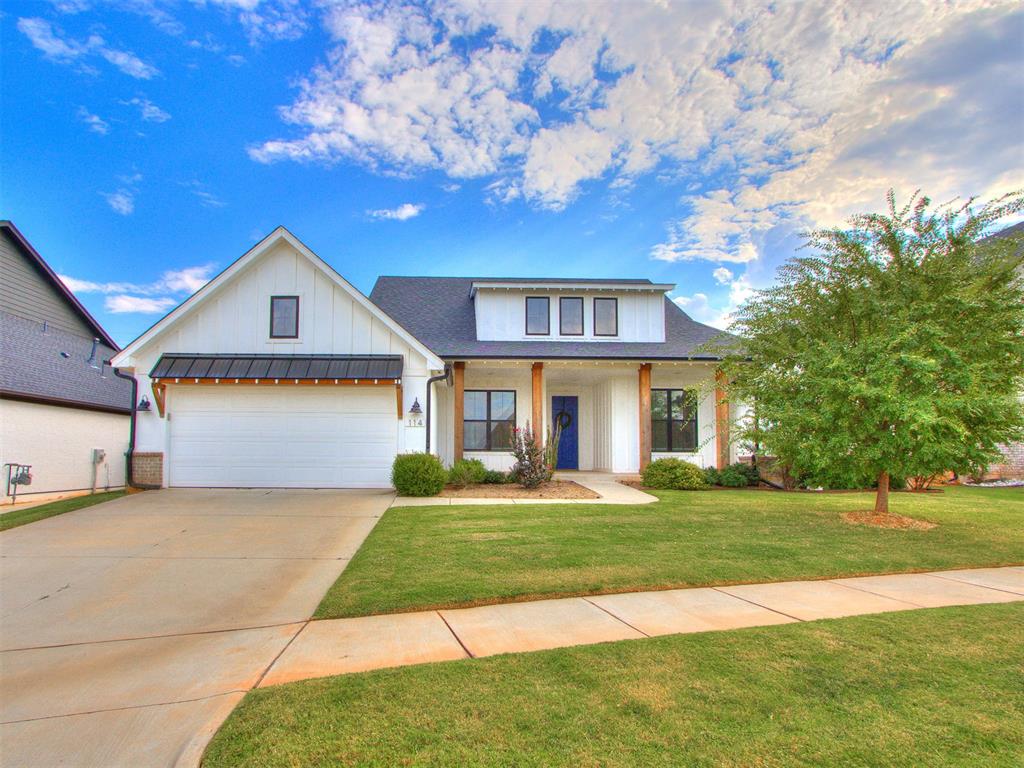 Luxury farmhouse living in Norman! This 5-bedroom, 3.5-bath home blends timeless farmhouse charm with modern comfort. The inviting layout offers generous living spaces, stylish finishes, and a 3-car tandem garage for convenience. With its farmhouse-inspired design, you’ll love the warm character paired with today’s updates. The refrigerator, washer, dryer, and mounted patio TV all stay, making your move effortless. Step out to the covered patio for relaxing evenings, or enjoy the community pool for a resort-style touch. Spacious, stylish, and move-in ready—this home has it all!