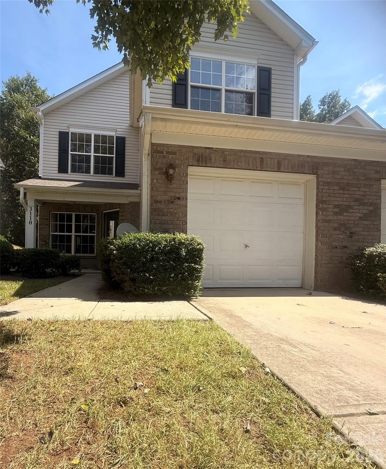 Beautifully maintained end-unit townhome with a private garage, abundant natural light, and an open-concept layout. The main level features a spacious kitchen with a large island, ample cabinetry.Warm Hardwood floors extend through the dining area, foyer, and entryways.Upstairs offers a spacious primary suite with a walk-in closet and private bath, plus two additional bedrooms, a full bath, and convenient laundry room.Enjoy your morning coffee on the cover front porch or retreat to the private tree-lined backyard for a quiet outdoor escape. Don't miss your opportunity to make this exceptional move in ready Matthews townhome your own. Schedule your showing today!