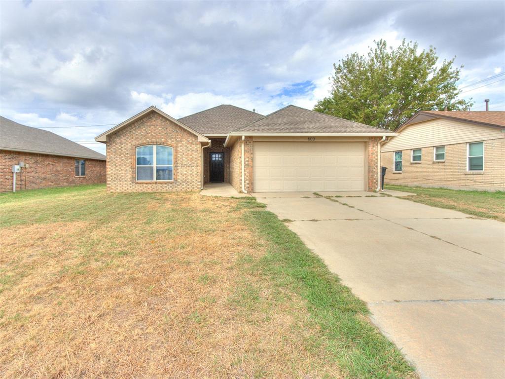 Prime investment opportunity in the heart of Moore! Built in 2014, this low-maintenance single-family home features 3 bedrooms, 2 full baths, and a functional 1,342 sq ft layout with a 2-car garage. The bright living area highlights a focal fireplace, leading into a well-appointed kitchen and dedicated dining space. Highlights include a garage floor storm shelter, slab foundation, and durable composition roof. Situated in the Plaza Towers addition within Moore Public Schools, this property offers strong rental potential or a solid add-to-portfolio asset. Close proximity to I-35, local dining, and shopping.