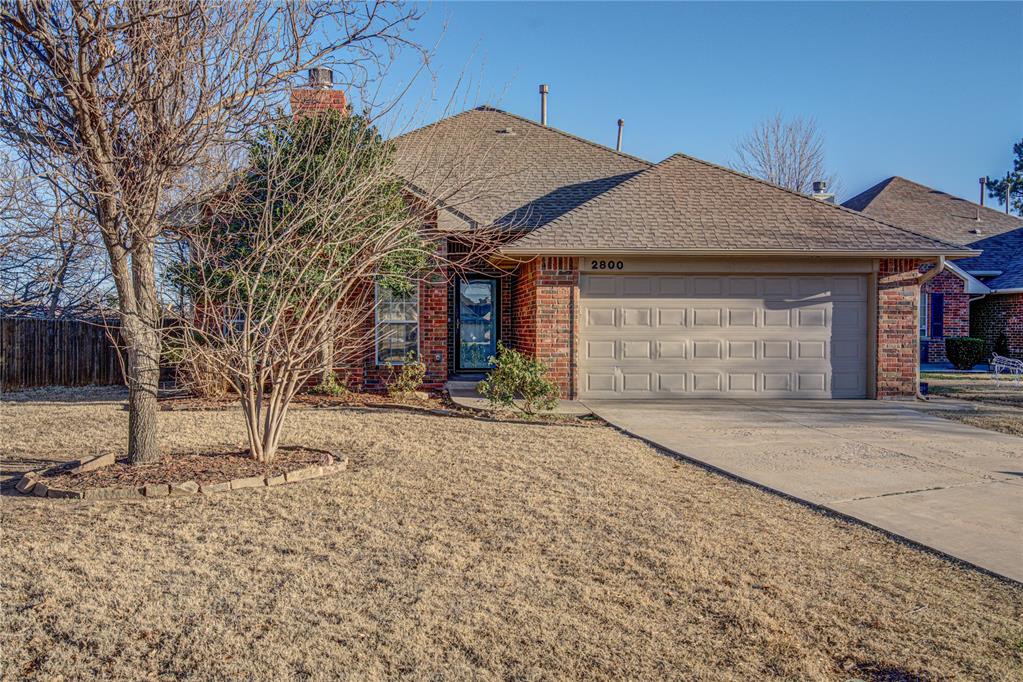 Beautiful, immaculate, warm and cozy home in the highly sought after Coffee Creek award winning Sub Division in north Edmond. A very well maintained home with an open floor plan, wood burning or gas log fireplace, 3 bedrooms and 2 full bath rooms. Large master suite with a whirlpool tub and separate shower. Kitchen has beautiful granite counter tops, abundant cabinet space and pantry. Additional amenities include a covered patio, large private back yard and a storm cellar in the garage floor. All on a quiet and peaceful cul-de-sac lot with extra parking spaces for company. Wonderful neighborhood with fitness center, club house, swimming pool, basketball courts, and walking trails. Easy access to Mitch Park, I-35 and downtown Edmond.