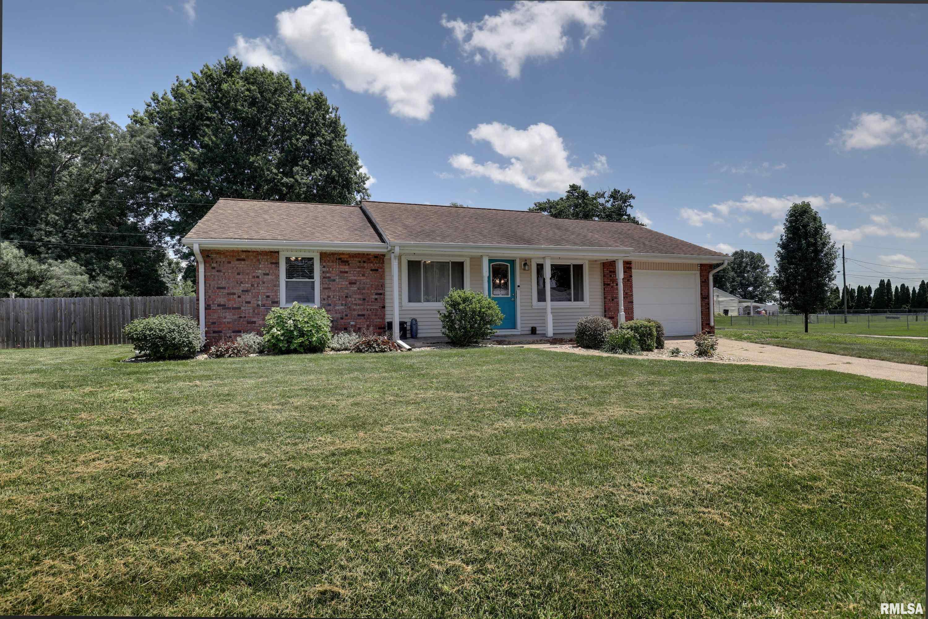 Move right into this beautifully updated 3-bedroom, 1.5-bath ranch situated on over a half-acre lot featuring a fenced backyard in a quiet subdivision. The open-concept main living area offers a bright and inviting space for everyday living and entertaining. The finished basement provides additional living space plus a potential 4th bedroom (non-egress). Enjoy the convenience of an attached 1-car garage and a detached 2-car garage, offering plenty of room for vehicles, storage, or hobbies. This well-maintained home combines comfort, space, and functionality—inside and out!