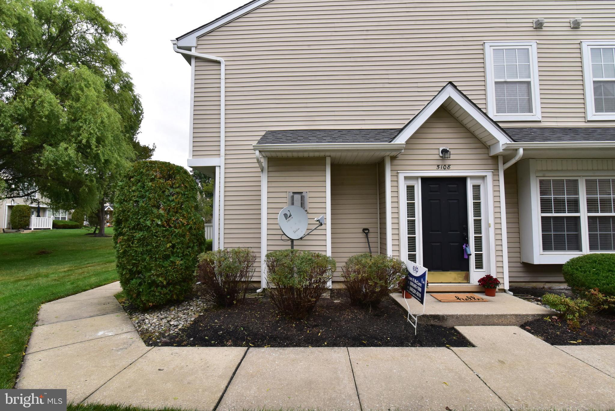 Beautiful End Unit Townhouse, White Kitchen Cabinets, Wood floors Stainless Steel appliances, #3 Bedrooms @ and two and one half Baths, Gorgeous development and neighborhood.  Courtyard location. No headlights shining in your house.   Madison Place is located near restaurants, super markets, strip malls.  Wonderful schools .  Easy access to Rt 38,  15 mins to Philadelphia and one hour to Atlantic City.    Easy living in this community.  Very well taken care of. BEAUTIFUL MADISON PLACE  a Prestigious community.Seller just had Interior repainted  professionally and hardwod floors redone.Showings being allowed now.    Don't wait...... Motivated Seller.Make Offer.......Just dropped another $5000.00.  Sellers reduced it $10,000.00 from original listing price.         We've found our hopefully New Home.  Beautiful end unit townhouse with courtyard in back.  Great location in Madison Place.  bring offers...Come see this beautiful place and make it your New Home... They are ready to move.Stop by Sunday 12-2pm for our OPEN HOUSEJUST REDUCED!  $5,000.00     Make Offer!!!.