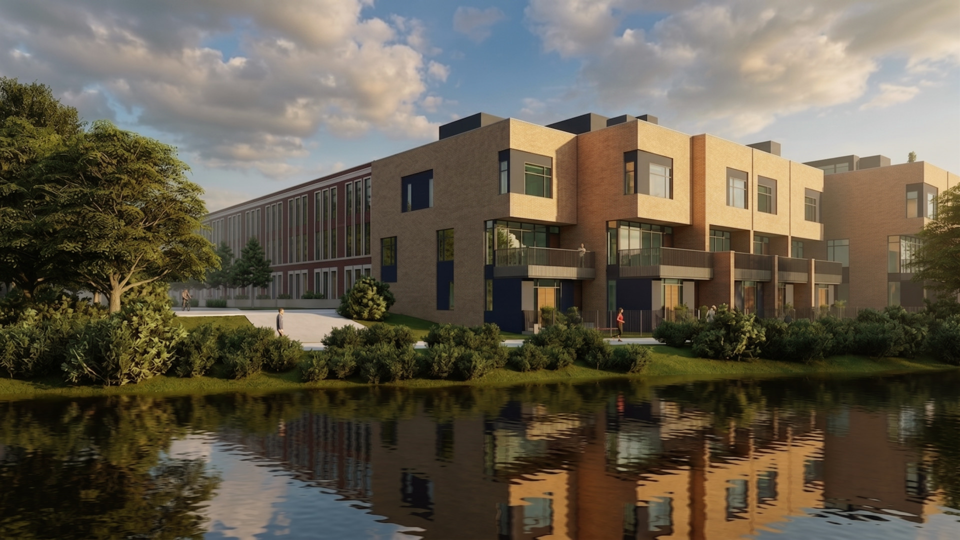 Introducing the Riverdfront Collection at RiverWard Phase 3 - a collection of only 5 new construction, extra-wide row homes tucked along the north branch of the Chicago River. Perfectly situated in an idyllic location and with access to Southport, Roscoe Village, and the expressway, this exclusive offering will deliver contemporary new construction row homes never before available in the neighborhood. Residence 46-J boasts a desirable location on the north bank of the Chicago River, delivering over 3700 SF of indoor and outdoor living space with a 90 SF private fenced yard with paved patio overlooking the Chicago River. Designed by acclaimed-developer ZSD in conjunction with Sullivan, Goulette & Wilson, the EXTRA-WIDE (19 FEET!) home boasts sophisticated and functional design for today's homebuyer. Spanning four levels of living, this 4-bedroom residence delivers a family room, loft office with skyline views, private rooftop, and two car garage parking -- and huge first level entertainment room! All three bedrooms are on the same, upper level with the option to add a 4th bedroom to the first level. At the heart of this home is a spacious, contemporary kitchen, with immense cabinet count and integrated appliances from Sub-Zero, Wolf, and Bosch, designed to cater to both the casual cook and the culinary enthusiast. The massive quartz waterfall peninsula and full-height cabinetry throughout provides the desired function and storage expected from a single-family home. This home includes an open-concept living and dining room and a private 186 SF walkout terrace complete with gas, water, and electric. A separate Powder Room and oversize Family Room finish off the large main level. The impressive, extra-wide Primary Suite is designed as a personal retreat with large bedroom, dressing room, and "wet room" bathroom with European glass shower, standalone tub, skylight, and double vanity with quartz countertop. Traversing to the rooftop unveils a private loft office and 300 SF private rooftop terrace with skyline views. Two side-by-side garage parking spaces ensure you have all the comforts of a single-family home without any of the maintenance. RiverWard delivers contemporary new construction row homes with unparalleled access to the expanded Chicago RiverWalk. Riverfront Collection pricing from 1.6M to 1.8M and early buyers will have the option to select finishes. Delivering Fall 2026. Contact Corwin Partners for a private appointment at Sales Gallery at 2977 N Clybourn.