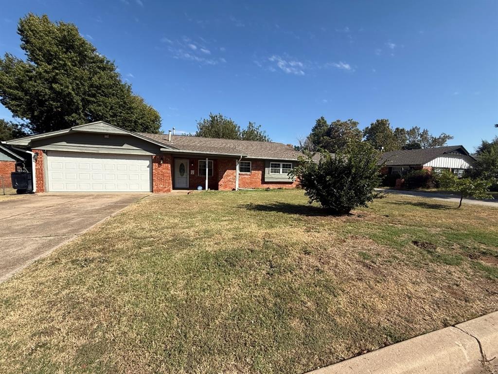 This 3 bedroom 2 bath home has been well maintained. What a great location, minutes from downtown OKC, I-35, and highway 74. Shopping and dining right a your finger tips. This home has a large living room surrounded by natural light from the bay window. Enjoy cozy evening in front of the beautiful fireplace. The kitchen is very spacious with ample amount of cabinets with beautiful granite tops and a walk in pantry. All appliances are included in the kitchen. The primary suite is spacious and has its own bath with a walk in shower. The secondary bedrooms are spacious too. Enjoy entertaining in this beautiful backyard already setup with string lights for extra light and ambience. Pets allowed.