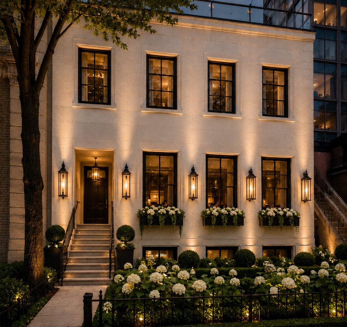 Currently configured as two separate residences, this exceptional property offers the flexibility to function as a high-performing luxury investment or be effortlessly converted into one extraordinary single-family home. Built in 2016, 22 E. Elm spans more than 5,100 square feet across three levels plus a finished English basement and is currently arranged as an expansive 7-bedroom duplex and a beautifully appointed 4-bedroom upper simplex. By simply opening existing interior doorways, the home seamlessly transforms into a grand 11-bedroom single-family residence or multigenerational home-no construction required. Wrapped in a timeless limestone facade designed to endure for generations, the home pairs architectural elegance with remarkable versatility. The main level is anchored by a spectacular 22' x 26' living room with a fireplace and an equally impressive 22' x 19' dining room, creating an ideal setting for both intimate gatherings and large-scale entertaining. Oversized windows fill the home with natural light, highlighting the rich hardwood flooring and sophisticated palette of wood, glass, and stone throughout. Many of the bedrooms are thoughtfully divided by sleek glass partition walls, allowing spaces to be effortlessly reconfigured as bedrooms, offices, studios, or expanded living areas to suit a variety of lifestyles. Two designer kitchens are appointed with premium appliances, oversized center islands, and custom cabinetry. The luxurious 22' x 18' primary suite occupies the second level alongside a generously scaled 20' x 18' secondary bedroom that rivals a second primary suite. An expansive private deck extends the living space outdoors, while the site offers the opportunity to build a 2- to 4-car garage.  Located just steps from Rush Street's renowned dining and shopping, Oak Street Beach, and the lakefront trail, this is one of the Gold Coast's most distinctive offerings-equally compelling as a luxury residence, multigenerational home, or exceptional income-producing property. Located within the Ogden Elementary and Lincoln Park High School boundaries.
