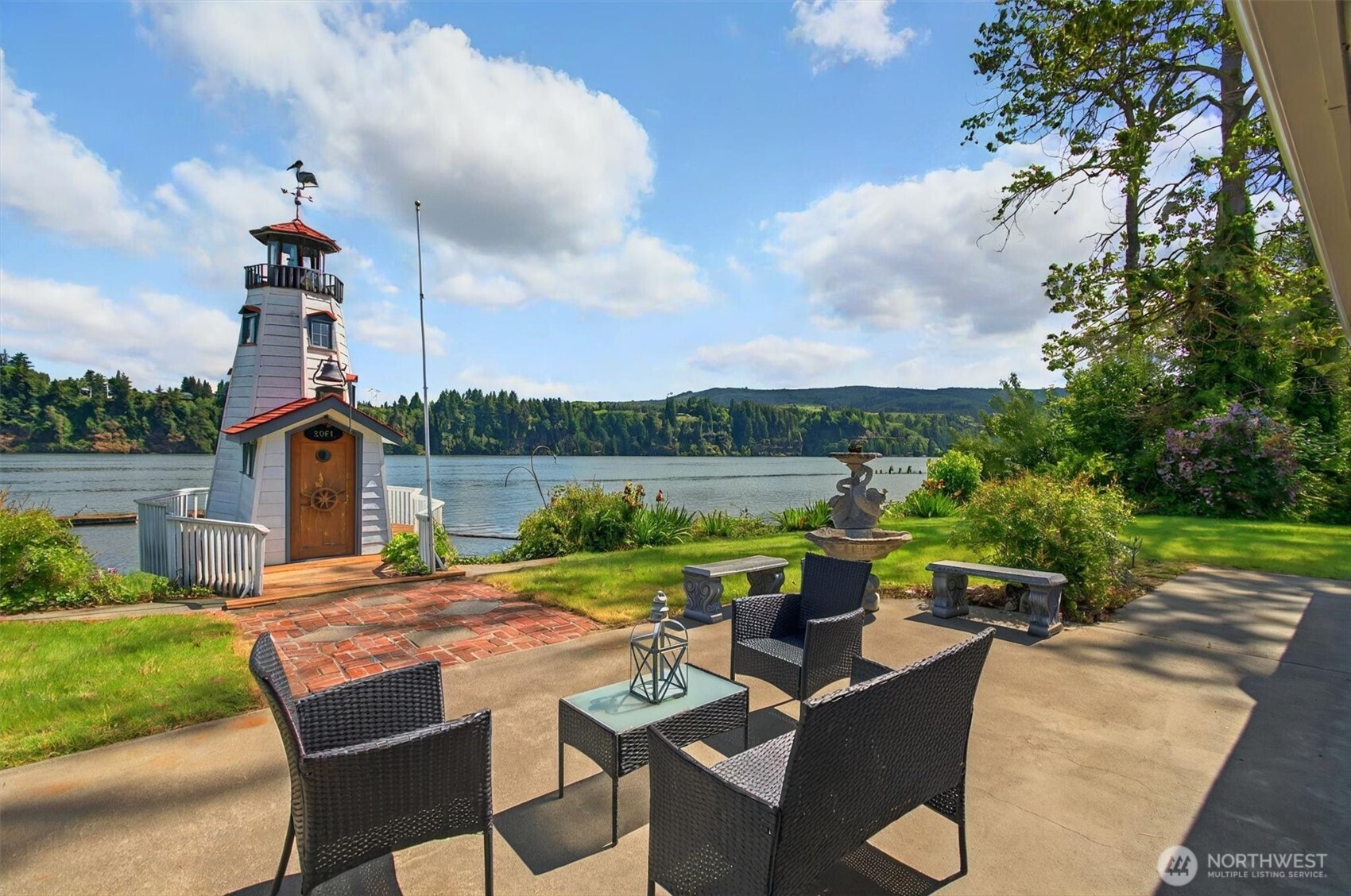 Live on the water’s edge and enjoy the pace of island life in this updated, turn key riverfront home on the Lower Columbia. Designed to appreciate the fabulous location with water views from every living space, the single-level, three bedroom offers private patio access from the great room, primary suite and the eastern bedroom. The custom and charming lighthouse offers additional space for work or play. Become a custodian of the past as the property includes one of the last historic gillnetter net houses on the Columbia River, including an original wood blue stone tank. Pilings and floats are in place; add a gangway and moor your boat steps from your backdoor. Just moments from downtown Cathlamet but a world away.