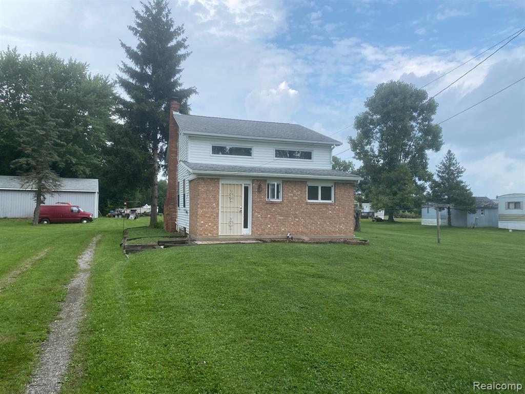 3 Bedroom on almost 10 acres.
Formerly operated by home owner as a Licensed modular home community with 15 active sites and possible expansion.  Currently includes 5 Older Mobile Homes that all need work (included with titles in AS-IS Condition.  The sites have separate Electrical Meters, City Water (may need to be reconnected) & Sewer  Last licensed in 2021.  Buyer to verify with all agencies, (including City of Yale, County of St Clair & State of Michigan) as to the ability to reopen as a mobile home park.  Orner retired and Makes No Warranties as to the ability to currently reopen.  The existing pars are approximately 14'x60'.  Might be an opportunity for an owner operator?  
There is a detached Garage (door closed in) and a Pole Barn.  All measurements are estimated.   Buyer & Buyer Agent to measure and verify all information.