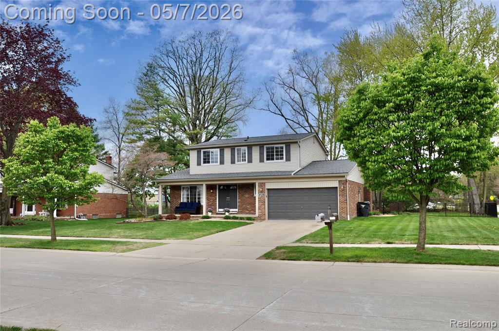 CHARMING UPDATED COLONIAL IN PRIME TROY LOCATIONBeautifully maintained Colonial in highly sought-after Troy neighborhood.  This 4 bed/2.5 bath home sits on a fenced corner lot in a quiet, family-friendly community, with award- winning Troy schools.  The clean, bright, and welcoming interior features updated bathrooms, finished basement, and an updated kitchen with a fireplace view  along with striking leathered granite countertops and stainless appliances. Backyard is equipped with a fire pit, stamped patio, and natural gas grill — ideal for entertaining or relaxing with loved ones. Recent mechanical updates include a furnace, A/C, water heater, and sump pump. Roof, decking, soffits, gutters, and downspouts replaced in 2023. Peace of mind for years to come! Exceptional location with quick access to Troy Beaumont Hospital, Oakland University, Somerset Collection, top dining, shopping, parks, and major expressways for easy commuting.  This home is turnkey and move in ready. Don’t miss the opportunity to own in one of Troy’s most desirable neighborhoods!