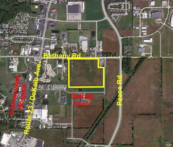 52 acre commercial development in the heart of Sycamore's commercial growth.  The property is near to Kishwaukee Hospital and the DeKalb Clinic.
