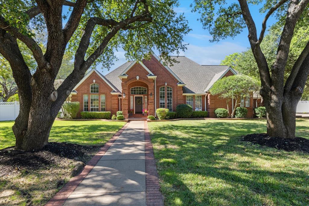 Completely Updated one story home on a corner lot with nearly three fourths of an acre in the heart of Colleyville! Amazing Pool house with attached airconditioned garage(247sq. ft not included in MLS square footage) and its own Patio. As you step inside, the elegant grandeur of the tall ceilings, new gleaming white oak hardwood floors throughout, fresh paint, and double sided fireplace will captivate your senses. Be swept away by the allure of the updated kitchen with new Quartz countertops, new sink and new lighting. This open concept floor plan with two dining areas and two living areas allows for endless entertaining. All bathrooms are updated, too. Unwind in your private oasis, complete with a sparkling pool, mature trees, an area plumbed for a hot tub, air conditioned sunroom and a pool house. No HOA. Plenty of room for RV, Golf cart and much more! Minutes away from shopping, restaurants and DFW Airport.