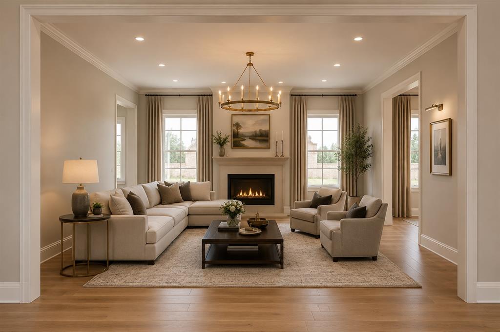 Your Vision, Crafted in Oak Tree Experience the pinnacle of luxury in this stately manor, currently under construction. This is a rare opportunity to secure a premier Oak Tree residence and personally select the finishing touches—from interior color palettes and custom cabinetry to designer lighting and high-end appliances. The home’s striking stucco and stone exterior with bold black accents sets a sophisticated, modern tone that continues throughout the spacious floor plan. The thoughtful layout offers a private sanctuary in the east wing, featuring the primary master suite and a quiet, dedicated home office. The west wing serves as an entertainer’s dream with a gourmet kitchen flowing seamlessly into a spacious family room anchored by an ornate gas fireplace. Sophisticated architectural details abound, including a sweeping staircase and dual fireplaces in the formal dining and living rooms. Upstairs, you will find two additional bedrooms, two baths, and a massive bonus room perfect for a home theater or play area. Situated on a prime lot, there is ample room to add a custom pool, pool house, or an additional garage at an additional cost. While the heavy lifting of the construction is complete, the final aesthetic is yours to define. Secure this masterpiece today and finish it your way. Living in this premier estate also grants you access to the world-class amenities of the Oak Tree community (membership required). Residents can join Oak Tree National or Oak Tree Country Club to enjoy championship golf on some of the finest courses in the region. Beyond golf, several social membership tiers are available at an additional cost, offering a vibrant lifestyle, including tennis and pickleball courts, and a resort-style swimming pool. Some photos area AI generated and are meant to show what it could be. The final product may differ based on your preferences if it is contracted before final decisions are made.