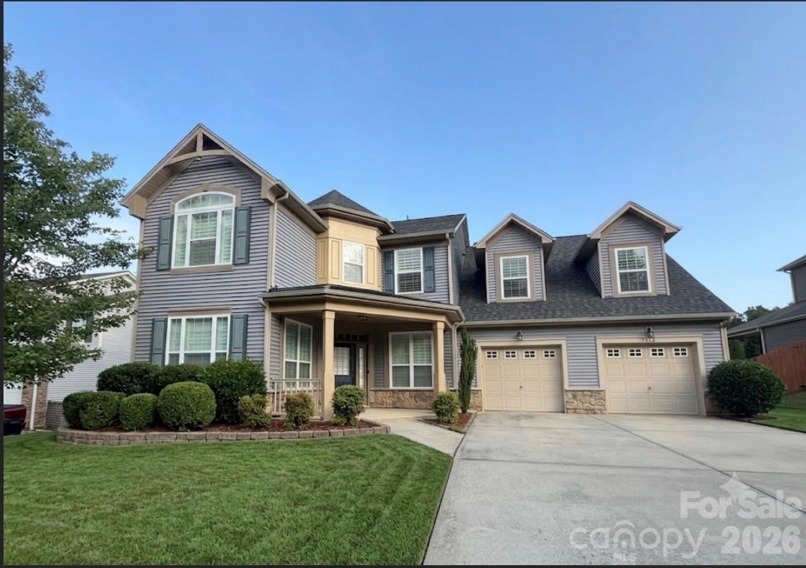 Welcome to this exceptional home, perfectly situated on one of the most private lots in South Point Village. This stunning Belmont residence offers the ideal blend of luxury, comfort, and functionality with a thoughtfully designed open floor plan featuring a spacious primary suite on the main level. The serene retreat includes a spa inspired ensuite bath and  walk in closet.As you enter, you'll be greeted by a dedicated office/flex space perfect for working from home. Throughout the home, beautiful plantation shutters add timeless style and elegance while providing privacy and abundant natural light. The heart of the home, showcasing a large kitchen, with double ovens, abundant cabinetry, a large center island, and generous prep space for hosting family and friends.Upstairs, you'll find three spacious secondary bedrooms, a full ensuite  bath, an oversized bonus/flex room, providing endless possibilities for a media room, playroom, home gym, or additional living space. Outdoor living is equally impressive. Relax screened in patio/ covered porch with privacy fenced in the backyard, or simply unwinding while enjoying the privacy of your backyard oasis.The enormous garage provides ample space for multiple vehicles, a golf cart, recreational equipment, or a workshop, while the attractive storage shed offers even more room for tools and outdoor essentials. Located in a highly sought after South Point Village,  just moments from shopping, dining, parks, and all that charming downtown Belmont has to offer. This move in ready home offers unmatched convenience. Enjoy being only 1 minute to downtown Belmont, 15 minutes to Charlotte Douglas International Airport, and approximately 25 minutes to Uptown Charlotte!