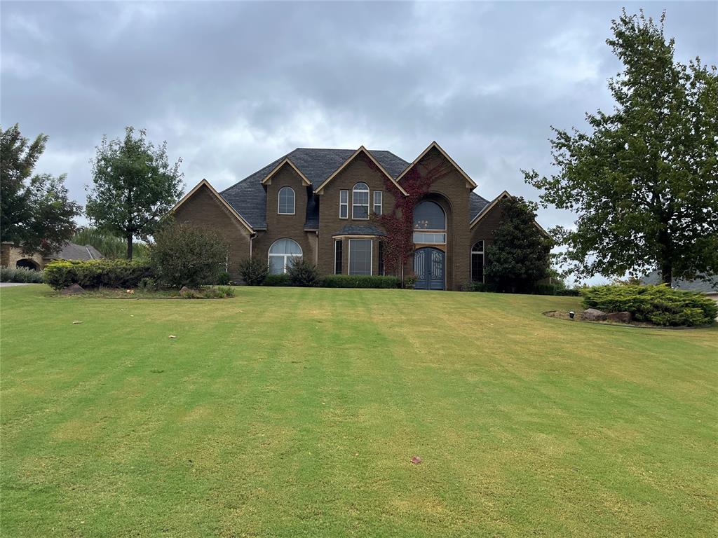 Fantastic 5 bedroom 3.5 bath home in coveted River Oaks Golf Community. Neighborhood also boasts of 24-hour gated community and Oakdale School system. Downstairs, this beautiful home has two living areas, a formal dining room, kitchen/dining, an office/study, a half bath, and the master suite with large master closet and jacuzzi tub. Beautiful staircase leads upstairs to one bedroom with a full bath, two bedrooms w/Jack and Jill bath, and a large bonus/bedroom. Kitchen has lots of cabinet/counter space and nice pantry. Gas stove. Cozy living room with fireplace overlooks covered patio and 1 acre oversized lot. Storm shelter, oversized laundry room and 3-car garage. This home is the total package. Come check it out.