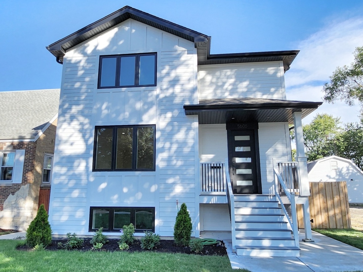 New Construction. 2 Story home. 5 bdrs,4.1 baths. In-law set up on the first floor with separate bathroom. Big recreational Rm with bar In Basement.