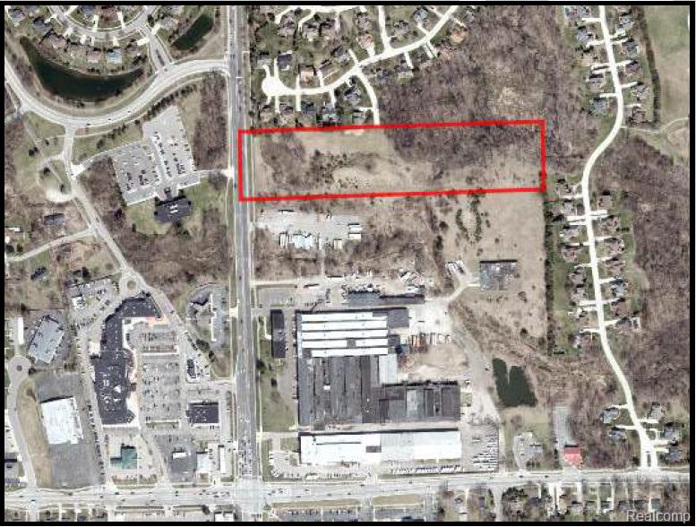 Zoned Office (O) with a Flex (FB) overlay.  9.6 acres with a wooded area towards the back.  Almost 306' of frontage on Rochester Road.  A great opportunity for redevelopment.  Excellent traffic counts.  Close proximity to Stoney Creek Highschool.