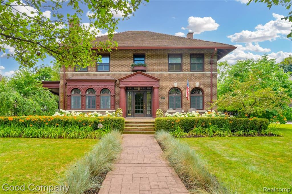 Unparalleled luxury awaits at 1169 W Boston. This true showpiece was built by Charles Bohn, a pioneer of the Industrial Revolution, and seamlessly combines historic details with modern amenities. One of the most well preserved historic homes in Boston Edison with its original wood and plaster details, and hand carved sandstone fireplace. You will find tasteful renovations brought to the kitchen and bathrooms, and no expense spared in an inspired primary suite that sprawls over 3 rooms and 500+ sqft. Recent improvements include (but are certainly not limited to) updated plumbing + electric, a newer boiler system, whole home AC via 8 mini splits, a back up Genelec generator, whole home water fitler/softener system, and an automatic gate. You will love the sauna in the basement, and large 3 car garage, raised garden beds and gorgeous landscaping outside. You'll want to see this one for yourself, so schedule your private tour today!