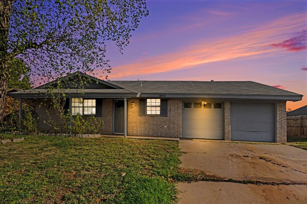 Character-filled 2 bed home in NW OKC and ready for a revamp! This unique 1-story brick and siding home offers tons of potential, some vintage charm, and a perfect layout for comfortable living. Featuring 2 spacious beds, 2 full baths, and an oversized 2-car garage, this home is a fantastic investor, fix and flip option! Spacious living area featuring a beautiful floor-to-ceiling brick fireplace, rustic wood, decorative ceiling beams, built-in shelving, and more! A galley-style kitchen packed with charming OG cabinetry, tons of counter space, and an adjacent casual dining/breakfast nook area. Two well-sized bedrooms offer versatile layouts. Design highlights include unique retro wallpaper and custom wood accents providing nostalgic appeal or a perfect starting canvas for renovations. Expand your living space into the sunroom, ideal for reflection, meditation, gym or playroom. A generous sized lot with a fully fenced backyard, mature trees, old school solar, and storage shed. Located in a desirable & established neighborhood near shopping, dining, and highway access points! Community includes pool and pond! Property is being sold as-is and may not qualify for traditional mortgages.