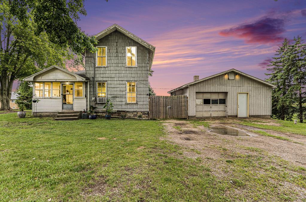 Discover the charm and character of this unique rustic farmhouse nestled in Sunfield.This home features a heated garage--ideal for year-round projects or storage--and plenty of open space for gardening, raising animals, or creating your perfect country lifestyle. The home itself boasts rustic charm throughout.Whether you're looking for a peaceful retreat, a hobby farm, or a forever home. Bring your creativity and see the possibilities come to life in Sunfield!Buyer is responsible for verifying all information.Property is being sold as-is; seller will make no repairs.