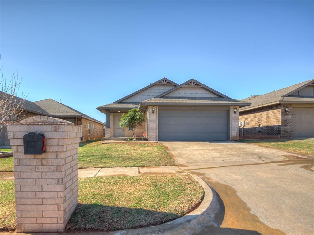 Welcome to this beautifully maintained home in a growing southwest Oklahoma City location! Offering a functional and inviting layout, this property features an open-concept living, kitchen, and dining area filled with natural light—perfect for both everyday living and entertaining. The kitchen provides ample cabinet space, modern finishes, and a convenient layout that flows seamlessly into the main living area.The spacious primary suite offers a private retreat with an ensuite bathroom. Additional bedrooms are well-sized and versatile, ideal for guests, a home office, or hobbies.Step outside to enjoy a cozy backyard space, perfect for relaxing evenings or weekend gatherings. Located near shopping, dining, and major highways, this home offers easy access to everything you need while still enjoying a quiet neighborhood setting.Don’t miss your opportunity to own a move-in ready home in a desirable and convenient location—schedule your showing today!