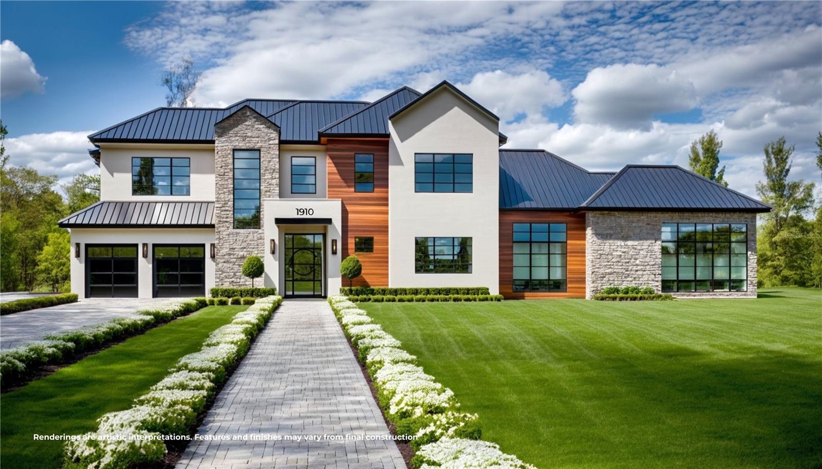 Under Construction. Stunning architectural masterpiece built by LUIH homes nestled in the heart of prestigious Winter Park. This brand-new construction embodies the perfect fusion of contemporary design, timeless elegance, and exceptional quality offering 4 bedrooms, 4 full bathrooms, 2 half bathrooms, and over 4,200 square feet of thoughtfully designed luxury living space. As you step through the grand custom glass door, you're greeted by soaring ceilings, sleek wood flooring, and an abundance of natural light streaming through oversized windows and glass doors. Every detail has been curated to perfection from the artisan millwork and designer lighting to the open floor plan that seamlessly blends indoor and outdoor living. At the heart of the home lies a state-of-the-art kitchen designed to impress, featuring top-of-the-line Thermador appliances, a gas range, an oversized quartz waterfall island, custom cabinetry, and a walk-in pantry, it’s truly a culinary enthusiasts dream. Adjacent is a formal dining space with views of the stunning backyard space, perfect for entertaining. The expansive primary suite provides a serene retreat with its opulent en-suite bathroom featuring dual vanities, a spacious walk-in shower, a freestanding tub, and a huge walk-in closet. This home features three additional bedrooms each meticulously designed with their own en-suite bathrooms. Step outside to your own private backyard oasis featuring a sparkling pool and spa, a specious backyard, and a large, covered patio, perfect for al fresco dining. Jump on your golf cart and within minutes you’re transported to Park Ave, with its amazing shops, fine dining, and everything else that Winter Park features. Schedule your private showing today and experience the epitome of luxury Winter Park living.