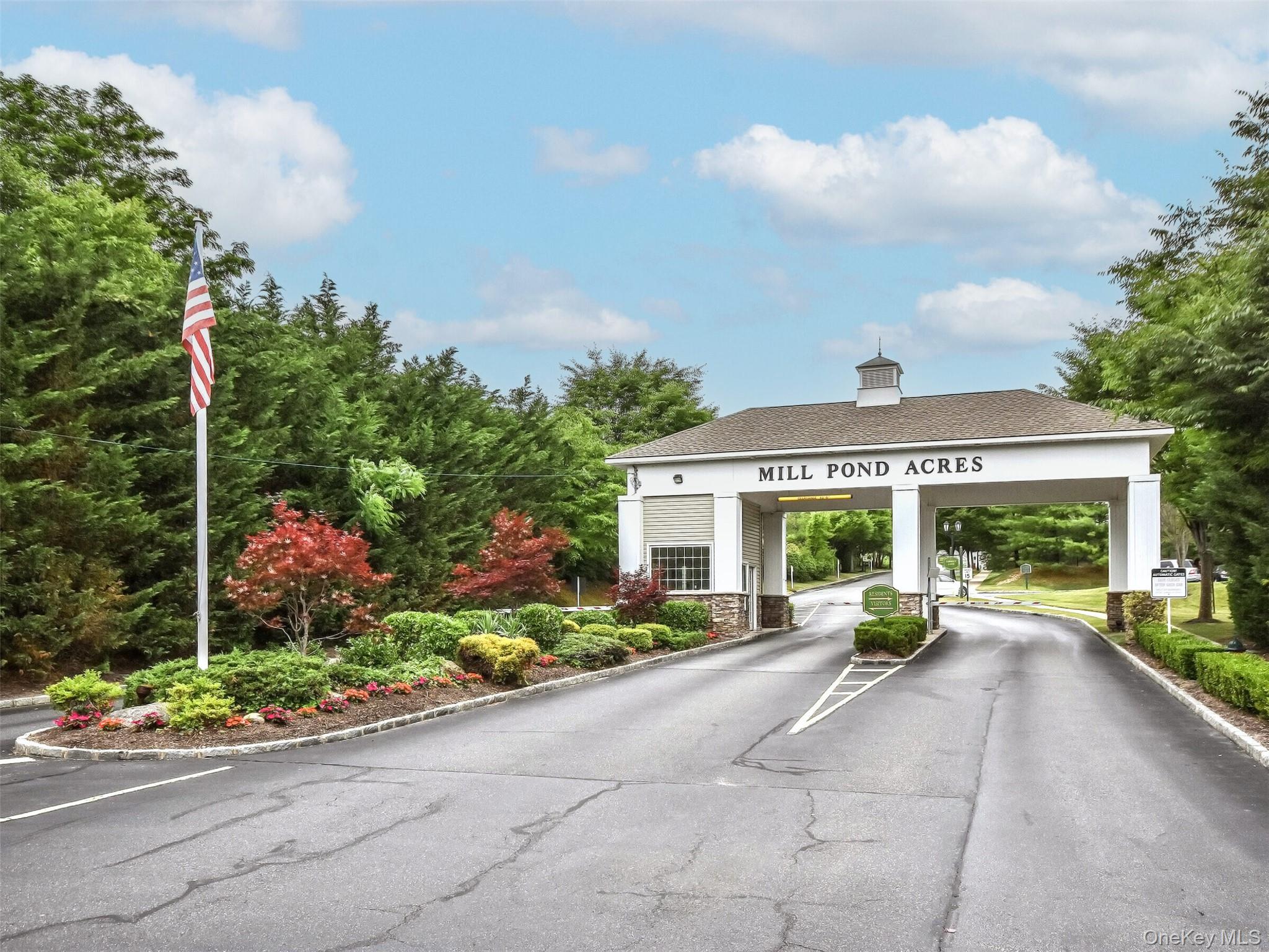 Nestled in the heart of Mill Pond Acres, an active 55+ community, this beautiful 4 Bedroom, 3 Bath end unit Townhouse offers resort-style living! The entry foyer flows into an open concept kitchen with stainless appliances, gas cooking, large center island, granite counter and custom cabinetry.  The living room, flooded with light, has vaulted ceilings and skylights with sliding doors out to a stone patio.  The main level features a primary suite with renovated bath, walk in closet, Washer/Dryer, then comes an additional bedroom and bath.The second floor has 2 bedrooms, renovated full bath and a large open loft. Additional features include an attached garage, 2 zone CAC and 2 zone gas heat. Among the inviting community  amenities are the clubhouse, jitney service, indoor pool, sauna, fitness center, hot tub and outdoor tennis and pickle courts.  There is a one time fee of 1% of the purchase price due at closing.