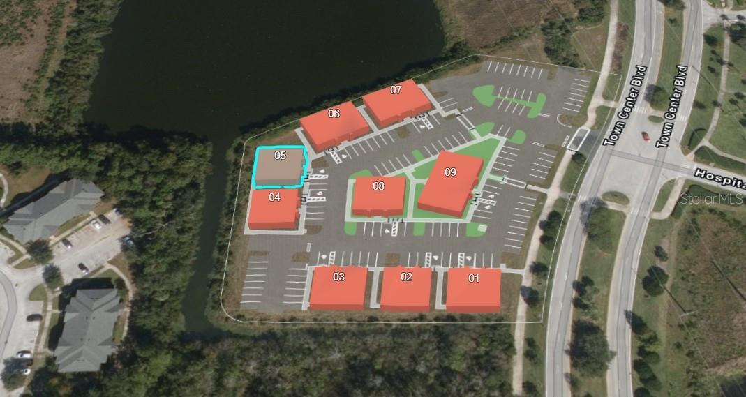 Under Construction. Building #05 is available for purchase at Palm Coast Town Center Exchange, a premier commercial development within Palm Coast’s Town Center master plan and part of a U.S. HUD opportunity zone. The zone boasts tax benefits for owners that participate in the program. The building is being delivered in dark gray shell condition offering a fully customizable interior, giving buyers complete flexibility to design their ideal layout. Strategically located just 0.3 miles in front of AdventHealth Palm Coast Hospital, off Interstate 95 and Highway 100, it boasts prime visibility and access along Town Center Boulevard with over 390 feet of frontage. Nestled in the thriving Town Center community, with multiple residential projects underway, this property is ideal for medical practices and businesses aiming to capitalize on one of Florida’s fastest-growing cities. Contact us for pricing, builder incentives, and to schedule a tour of this outstanding commercial opportunity.