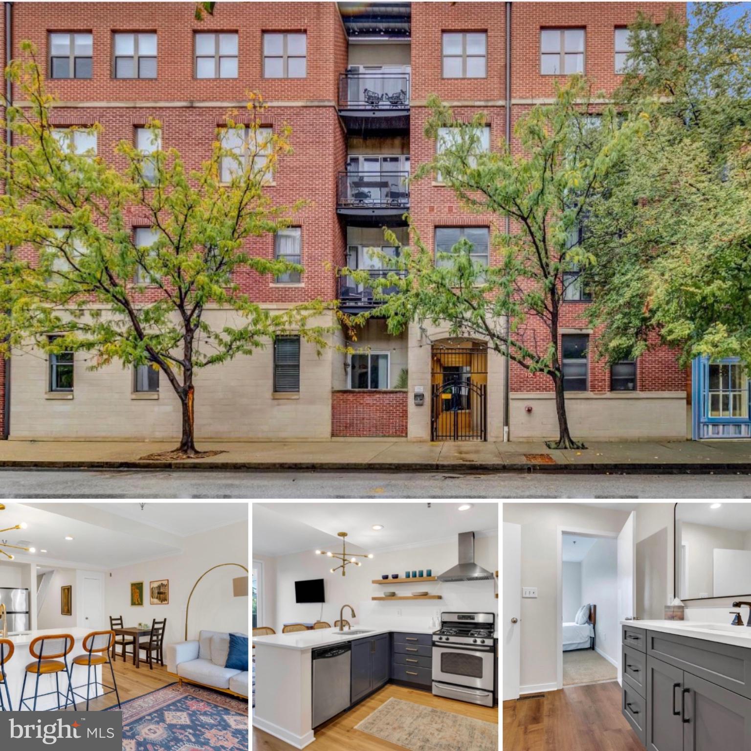 Beautifully updated 3‑story condo in the heart of Fells Point, offering modern finishes and unbeatable convenience. This boutique building includes a secured ground‑level garage with off‑street parking — assigned space #14. Recently renovated, the home features gleaming hardwood floors throughout, custom cabinetry, fresh paint, imported tile, quartz countertops, and stainless steel appliances in the open designer chef’s kitchen.The expansive primary suite boasts an oversized spa‑inspired bathroom. The main level includes a stylish half bath, while the second level offers a dedicated laundry area with storage. Flooded with natural light and enhanced by high ceilings, the home feels bright and inviting at every turn.The third level opens to a private rooftop deck showcasing stunning city views — perfect for entertaining. Ideally located near shopping, dining, the Inner Harbor, Johns Hopkins, and major commuter routes. Schedule your private tour today.