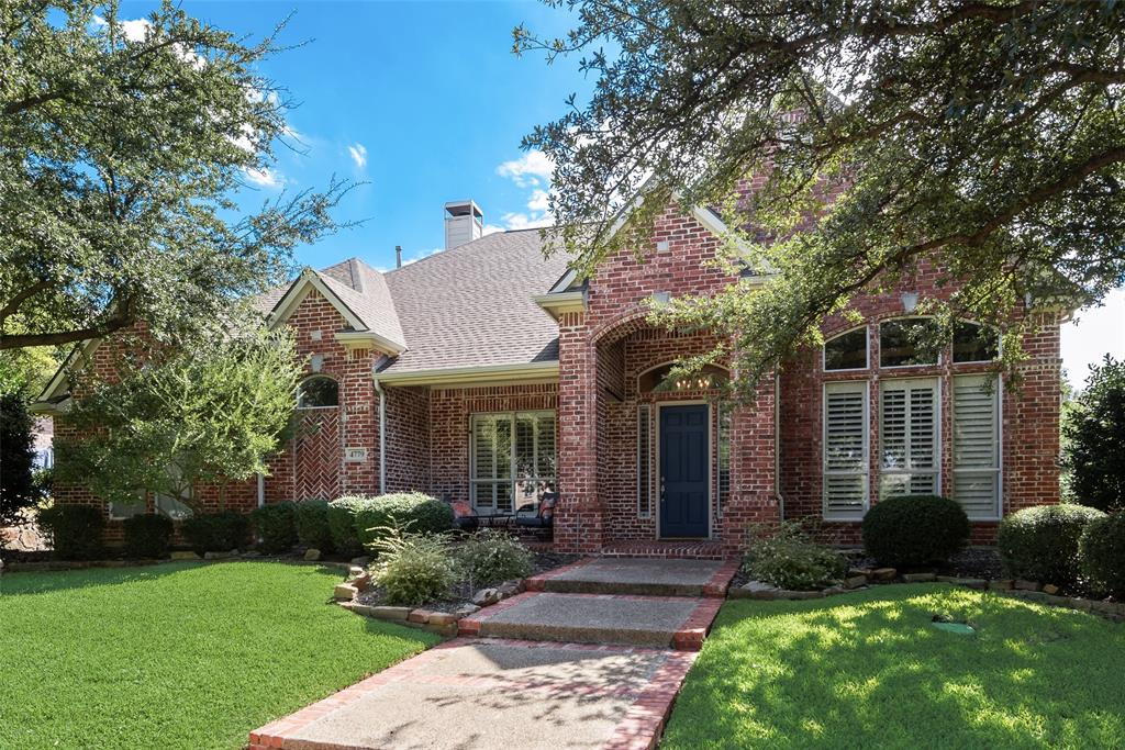 Located in the prestigious Lakes on Legacy community, this home offers convenient access to The Star, Legacy West, Grandscape, and Stonebriar Country Club. Vaulted ceilings, hardwood flooring, and expansive windows create a bright and inviting atmosphere throughout. A charming sitting room offers the perfect spot to cozy up with a good book or gather for conversation. Overlooking the lush backyard, the kitchen features a gas cooktop, custom pullout drawers, cherry cabinetry, and a spacious pantry. The primary suite boasts a tray ceiling, dual sinks, granite countertops, a garden tub, and a sizable walk-in closet. The predominantly one-story floorplan offers comfortable everyday living, while the upstairs game room provides flexible space for a playroom, home office, or gym. Outside, the beautifully landscaped backyard serves as a private retreat, complete with a large covered patio, two ceiling fans, and a recently installed eight-foot fence. The three car garage provides ample opportunity for the extra vehicle or storage. Enjoy being just a short walk from the neighborhood pool and exemplary elementary school. Thoughtfully designed for both comfortable everyday living and effortless entertaining, Mira Vista offers the best of both worlds!