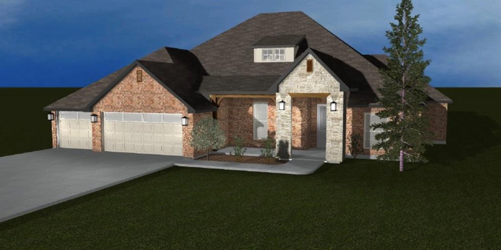 Step into luxury with this stunning new construction home with designer finishes. Featuring a single-level floor plan with beautiful windows that flood every room with natural light, four spacious bedrooms, and a dedicated study with walk-in storm shelter, this home has plenty to offer. The gorgeous kitchen is open to the living space with an expansive island and upgraded appliances with a built-in refrigerator that make everyday living a dream. The primary suite is thoughtfully planned connecting to the sizable utility room with sink and refrigerator hookup. Your perfect space awaits in a neighborhood with many amenities including clubhouse, swimming pool, parks and ponds. Estimated completion end of December.