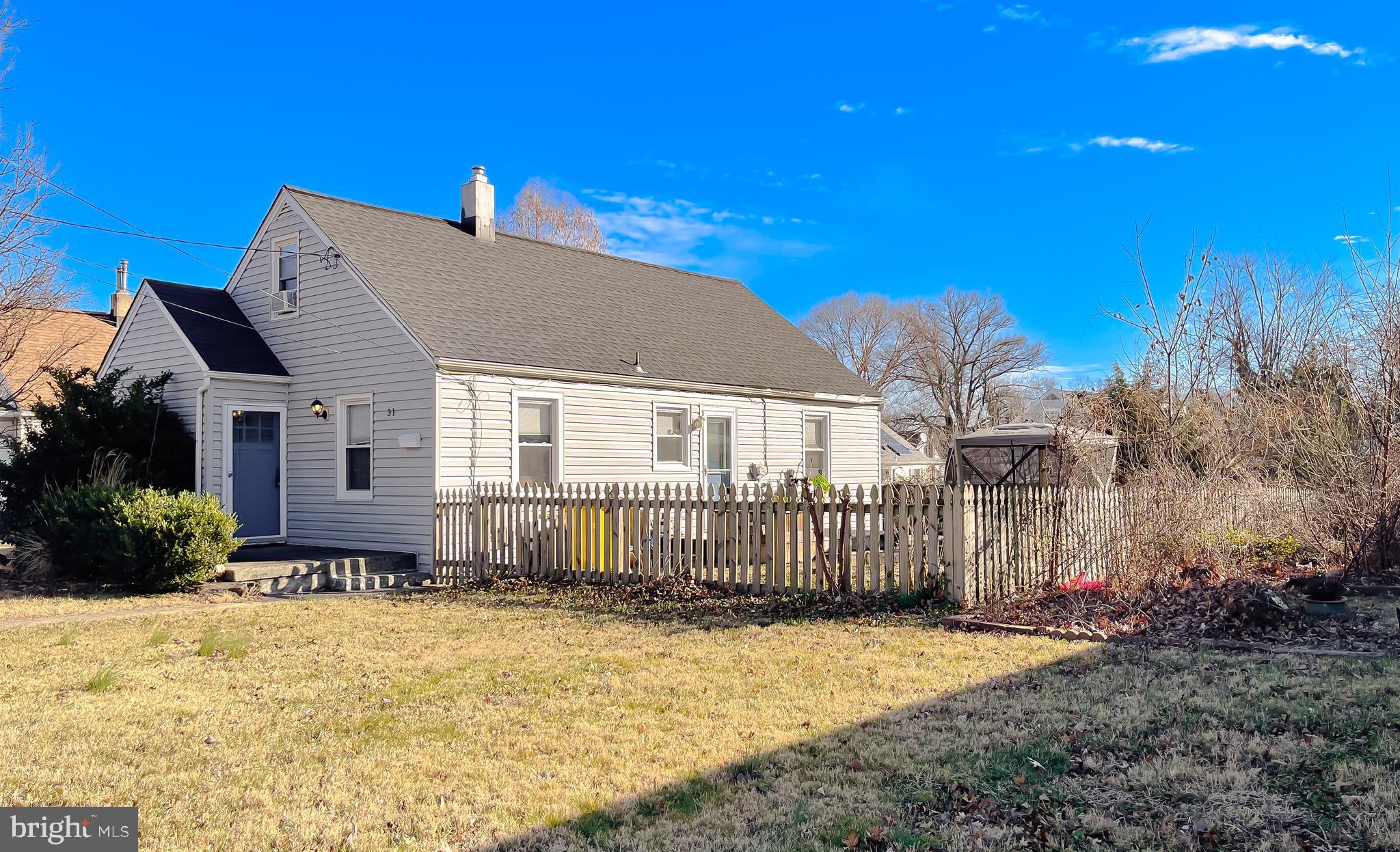 Charming Cape Cod featuring newer (2019) vinyl siding and an architectural shingle roof—an ideal starter home! Step into a welcoming living room with hardwood floors and ceiling fan. The formal dining room also offers hardwood flooring and classic chair rail molding. The galley kitchen features stainless steel appliances and ceramic tile flooring, and it opens to a cozy family room with hardwood floors and a ceiling fan. A main-level bedroom with hardwood floors adds convenience, while the two upper-level bedrooms are comfortably carpeted.Enjoy outdoor living on the two-level deck and brick patio overlooking a spacious backyard, perfect for relaxing or entertaining. A charming picket fence, and large storage shed enhance the property. Additional updates include a newer water heater and an updated HVAC system.Fantastic commuter location close to Light Rail, BWI Thurgood Marshall Airport, and major routes including 695, 95, 295, 10, and 100. Conveniently located near the community park and pool.