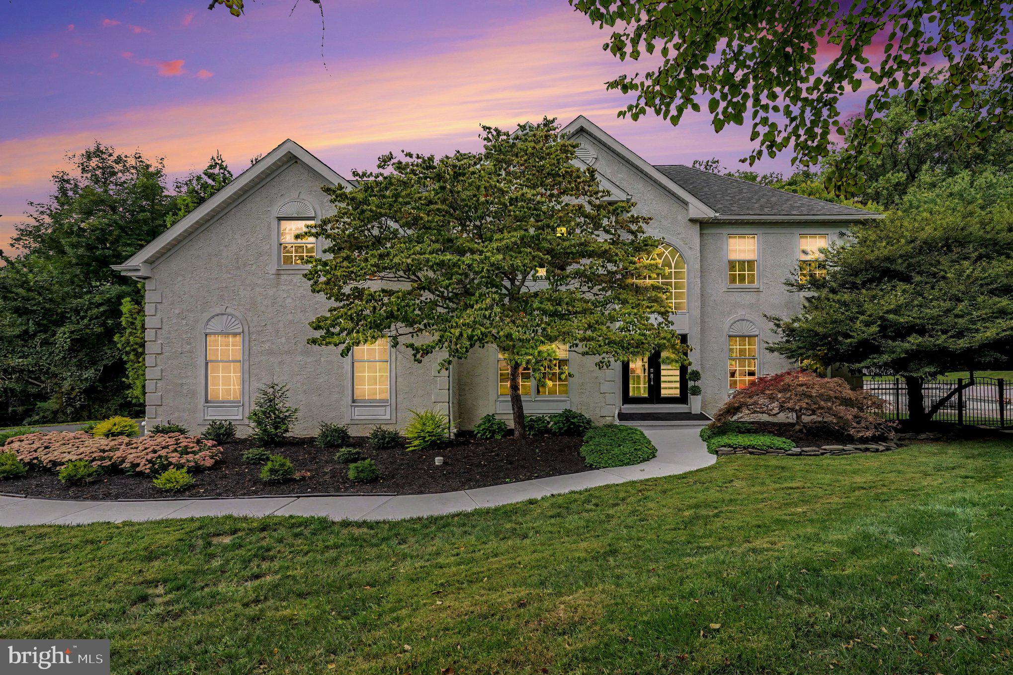 PRIVATE WOODED RETREAT WITH POOL ON A 1 ACRE QUIET CUL-DE-SAC IN THE HIGHLY COVETED VALLEY FORGE WOODS COMMUNITY   Welcome to this beautifully updated and freshly painted 3400 sq ft. 4 bedroom 2 ½ bath home set on a private, wooded super premium 1 acre lot. This home combines privacy, versatility and  plenty of room for everyday living. The inviting floor plan features a well-appointed kitchen, dining room, living room and spacious family room with a fireplace. A dedicated office provides the perfect space for working from home.  Four generously sized bedrooms and 2 full baths and ½ bath or powder room provide ample space for family and guests. Step outside to your own private retreat.  Mature trees surround the property, and a built-in pool creates the perfect setting for summer relaxation and great fun!  The expansive park like wooded lot, offers plenty of privacy.  Don’t miss this opportunity to make this exceptional property yours.
