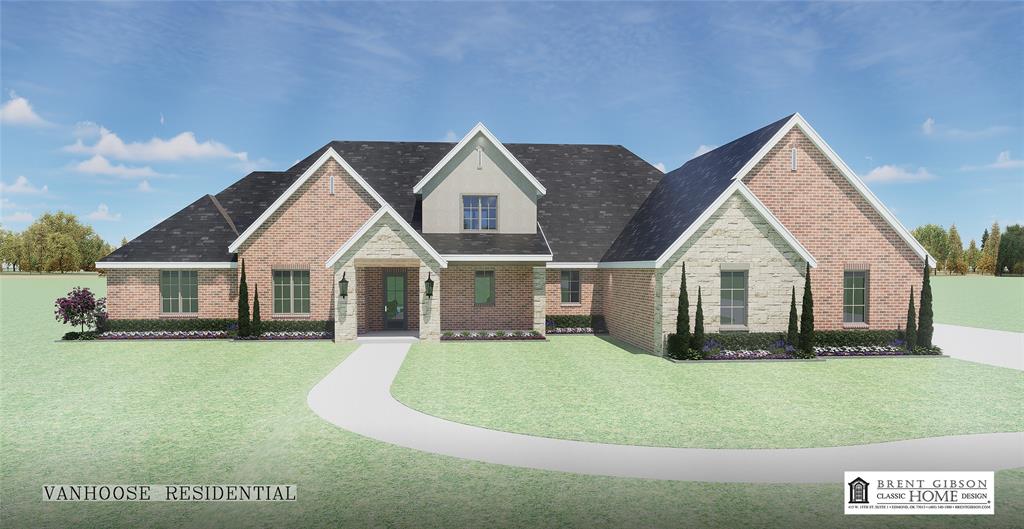 This 5-bedroom, 5.1-bath home sits on a beautiful 1.33 acre wooded lot in Coventry Park. It offers a smart, functional layout with quality finishes and plenty of space for everyone. The home includes a rare 4-car garage, a private study, and a versatile flex room — ideal for work, hobbies, or play. Inside, you’ll find warm hardwood floors, tall ceilings, and an impressive kitchen featuring a 42" built-in refrigerator, soft-close cabinetry, bar seating, and a walk-in pantry. The main level includes two secondary bedrooms with private baths, a formal dining area, and a spacious primary suite with a huge walk-in closet. The primary bath has dual vanities and a large dual-head shower. Upstairs offers an additional bedroom, game room and media room. Great for guests or movie nights. Additional features include a tankless recirculating hot water system, spray foam insulation, energy-efficient low-E windows, and smart home technology. There’s also a built-in storm shelter for peace of mind.
The covered back patio with a fireplace and outdoor kitchen setup makes a great space for entertaining or relaxing. This home combines comfort, quality, and thoughtful design — all in one of Edmond’s most desirable communities.