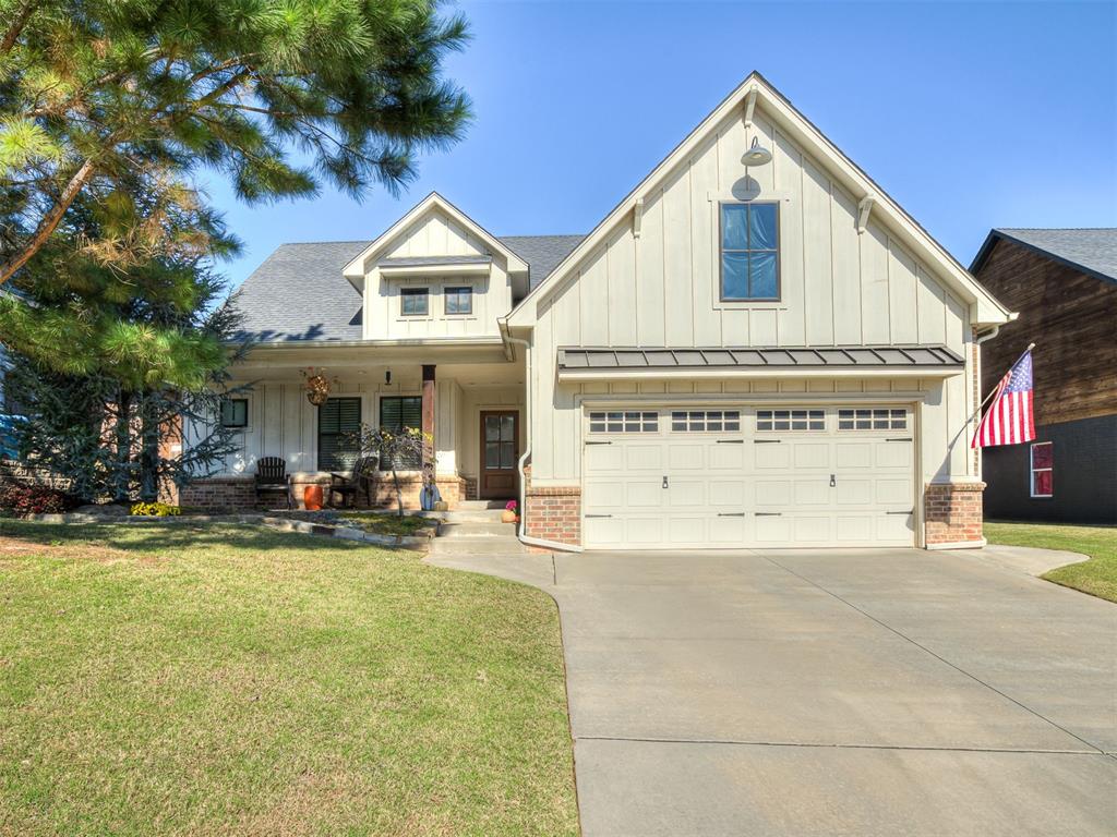 Stunning McGregor home in quiet Cottage Grove!  This one-owner property shines bright with natural light, a cozy yet open floor plan, plenty of storage throughout, stainless steel appliances and a backyard oasis complete with a resort style pool including hot tub. Dedicated storage building and a covered patio perfect for entertaining!Convenient to I-35, restaurants and shopping.  Award winning Edmond schools. Don't miss it!